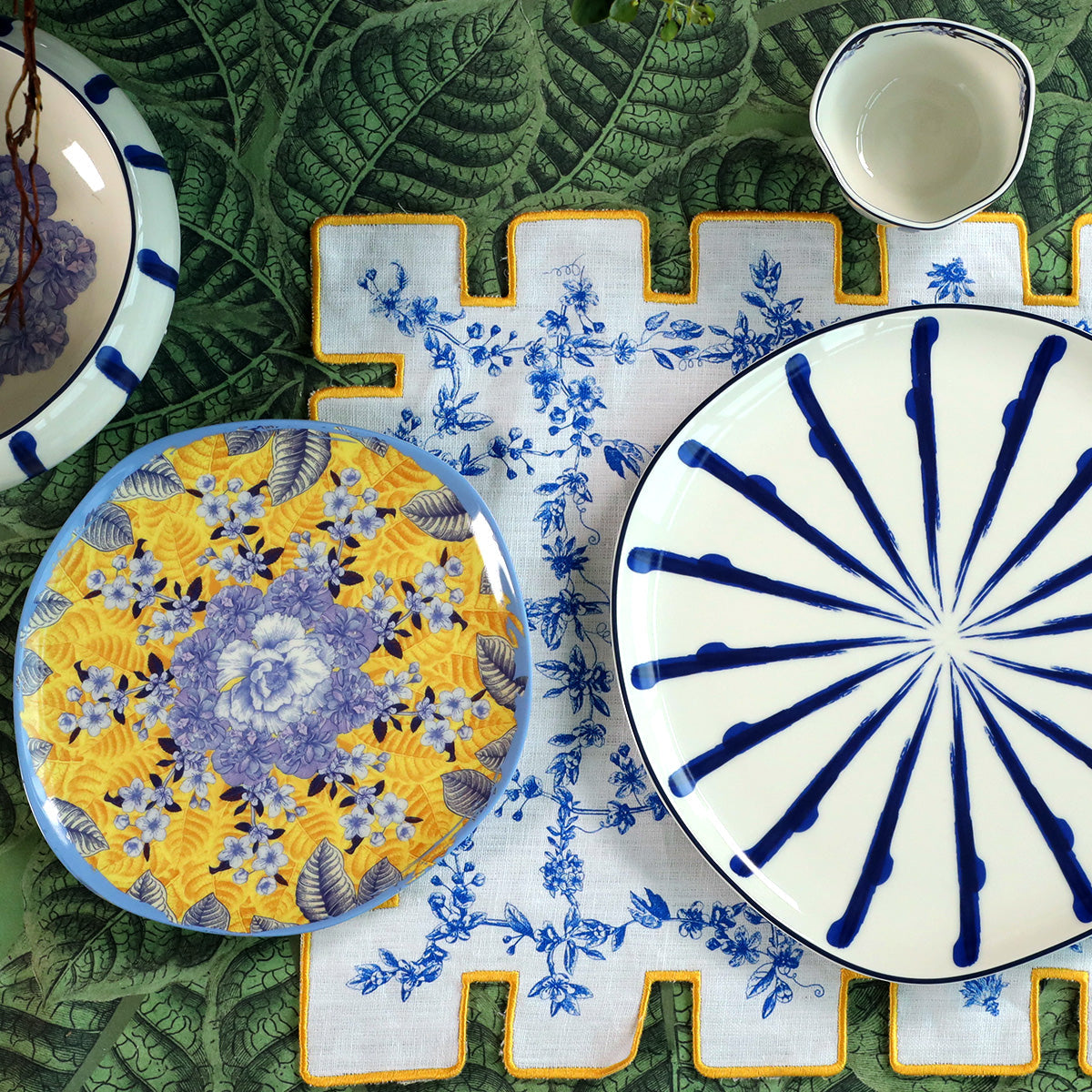 Jardin Side Plate- Yellow