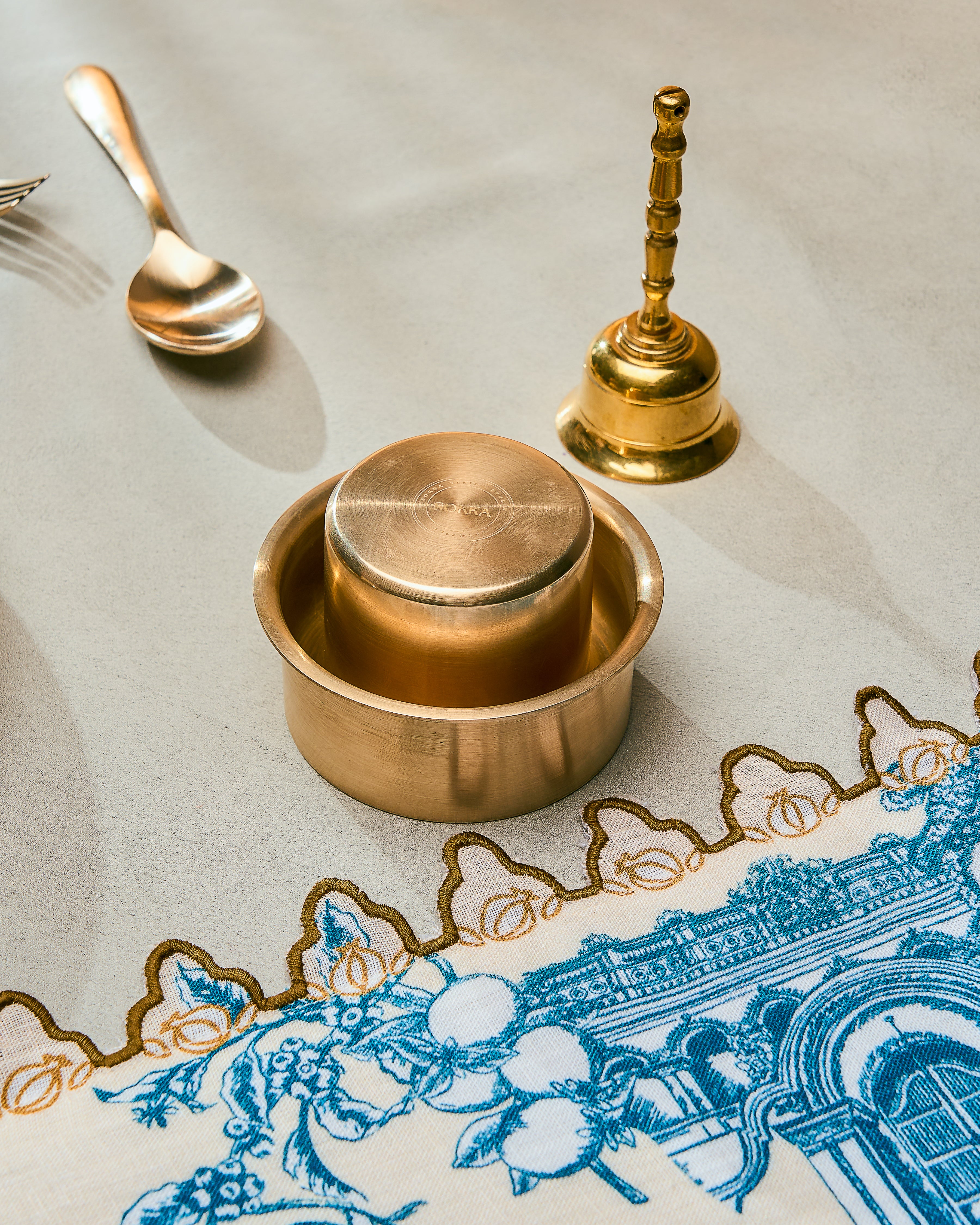 Kansa Brass Bell Menu Holder