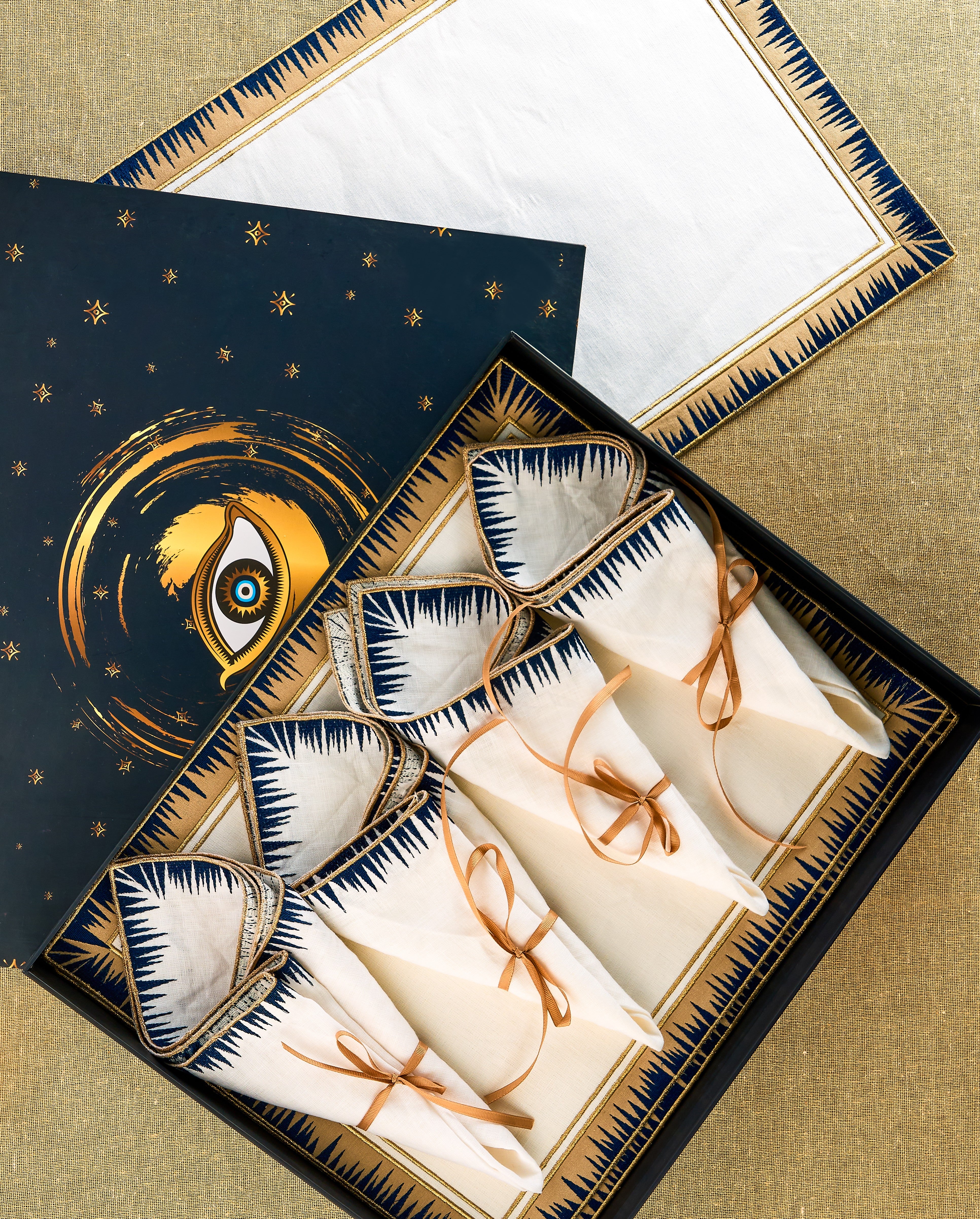 Evil Eye Linen Gift set