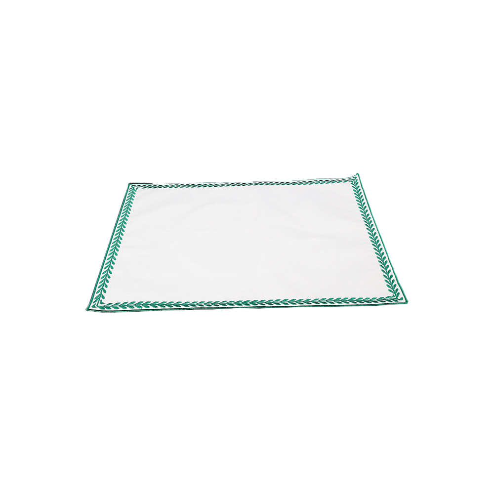 Tenkaya White Green Placemat