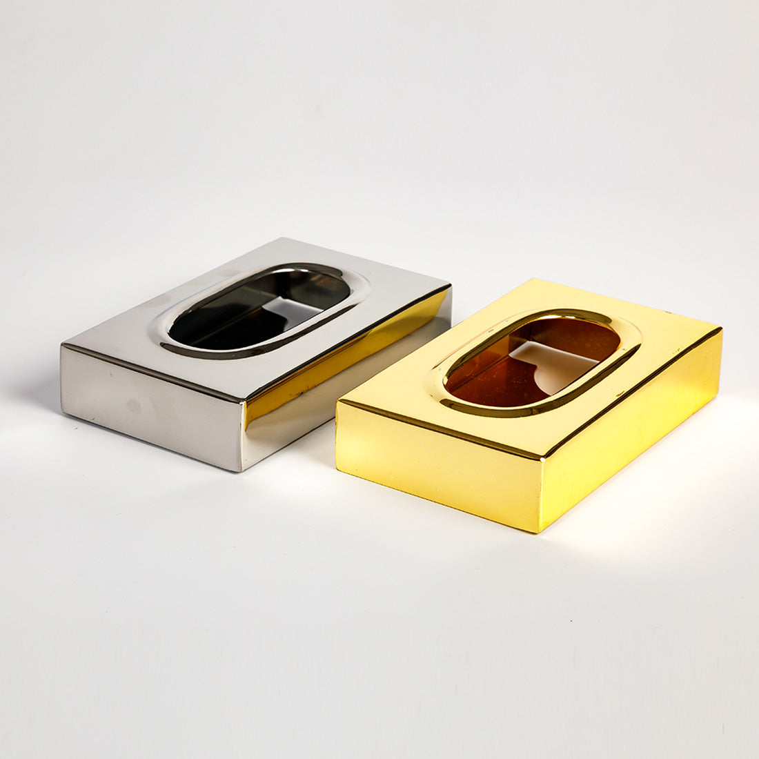 Mini Metal Tissue Holder- Silver