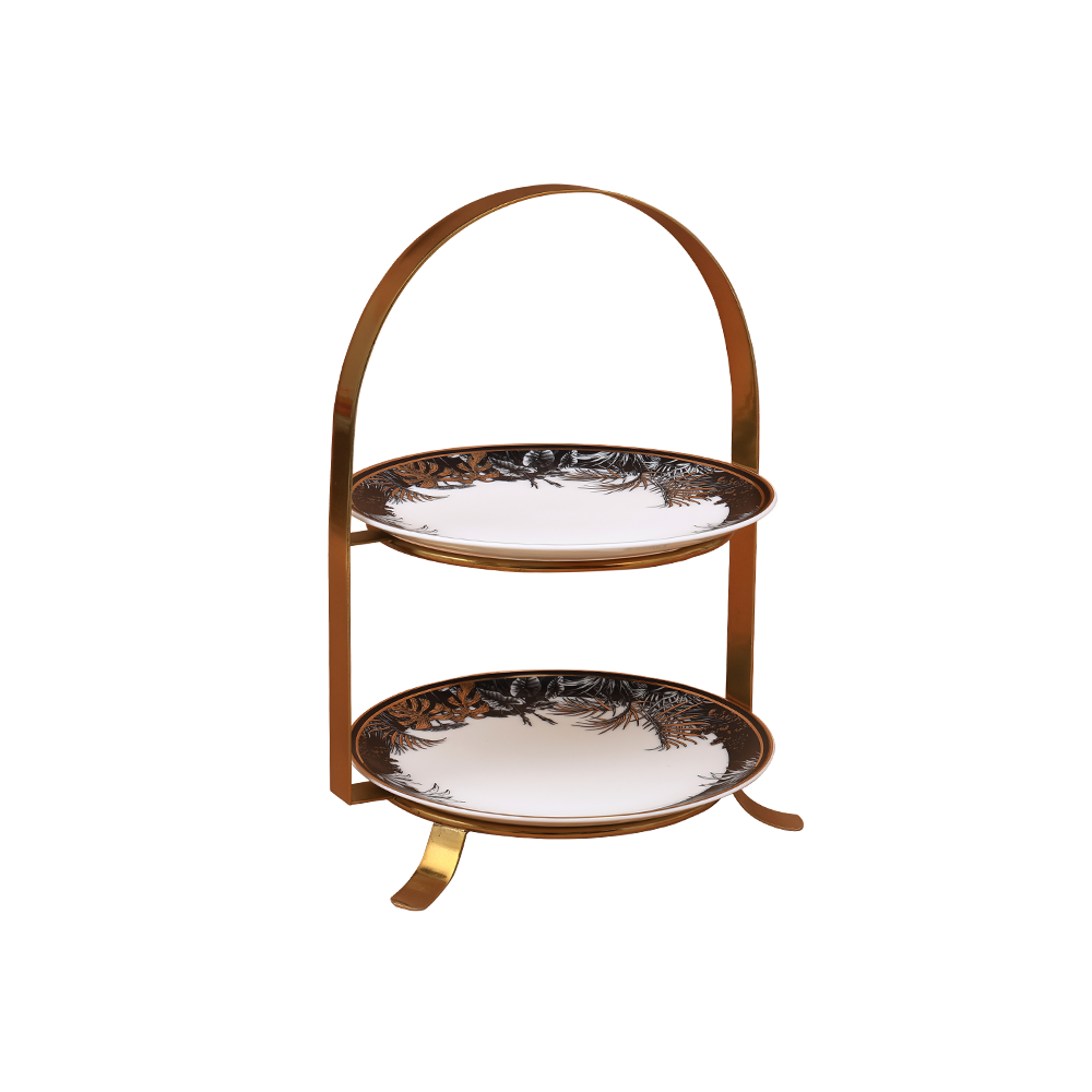 Safari Two-tier Cake Stand with BB plates