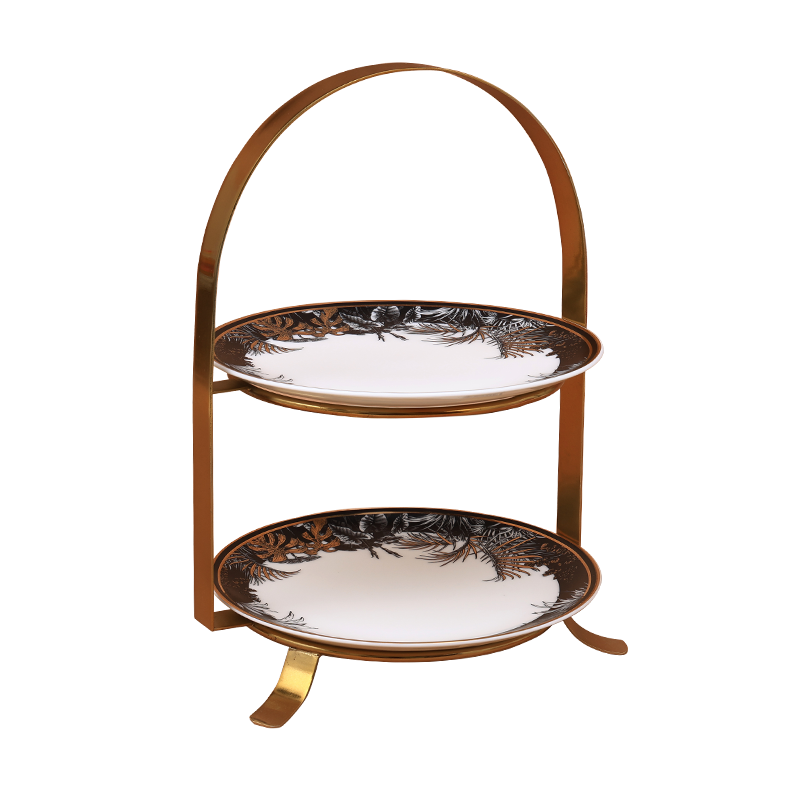 Safari Two-tier Cake Stand with BB plates