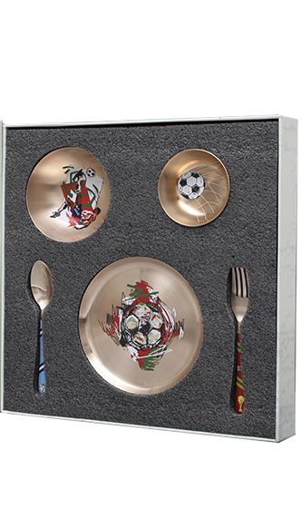Kansa Drip Set of 5- The red side plate