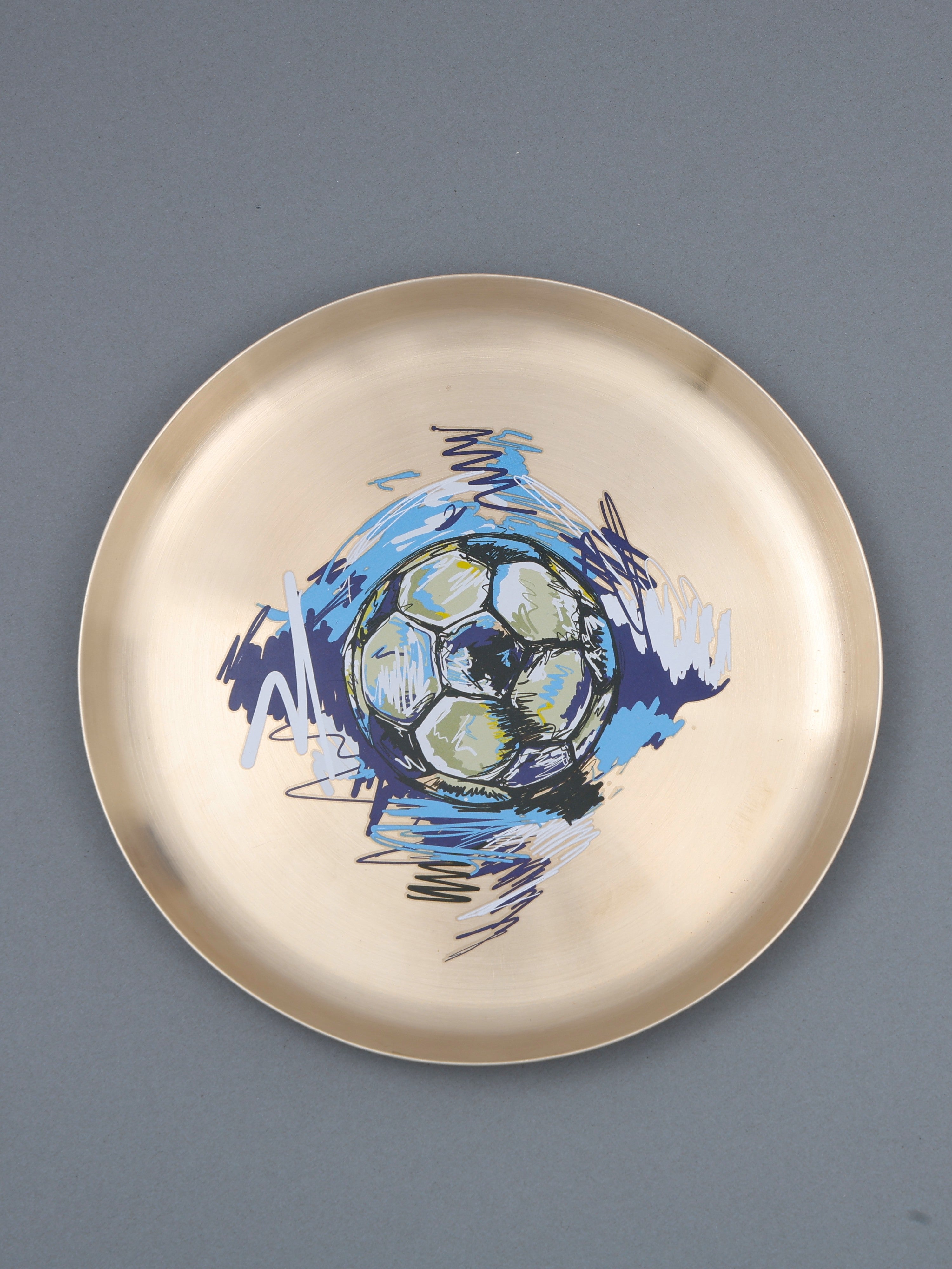 Kansa Drip Grand Set of 7 collection- The blank centre & The Blue side plate