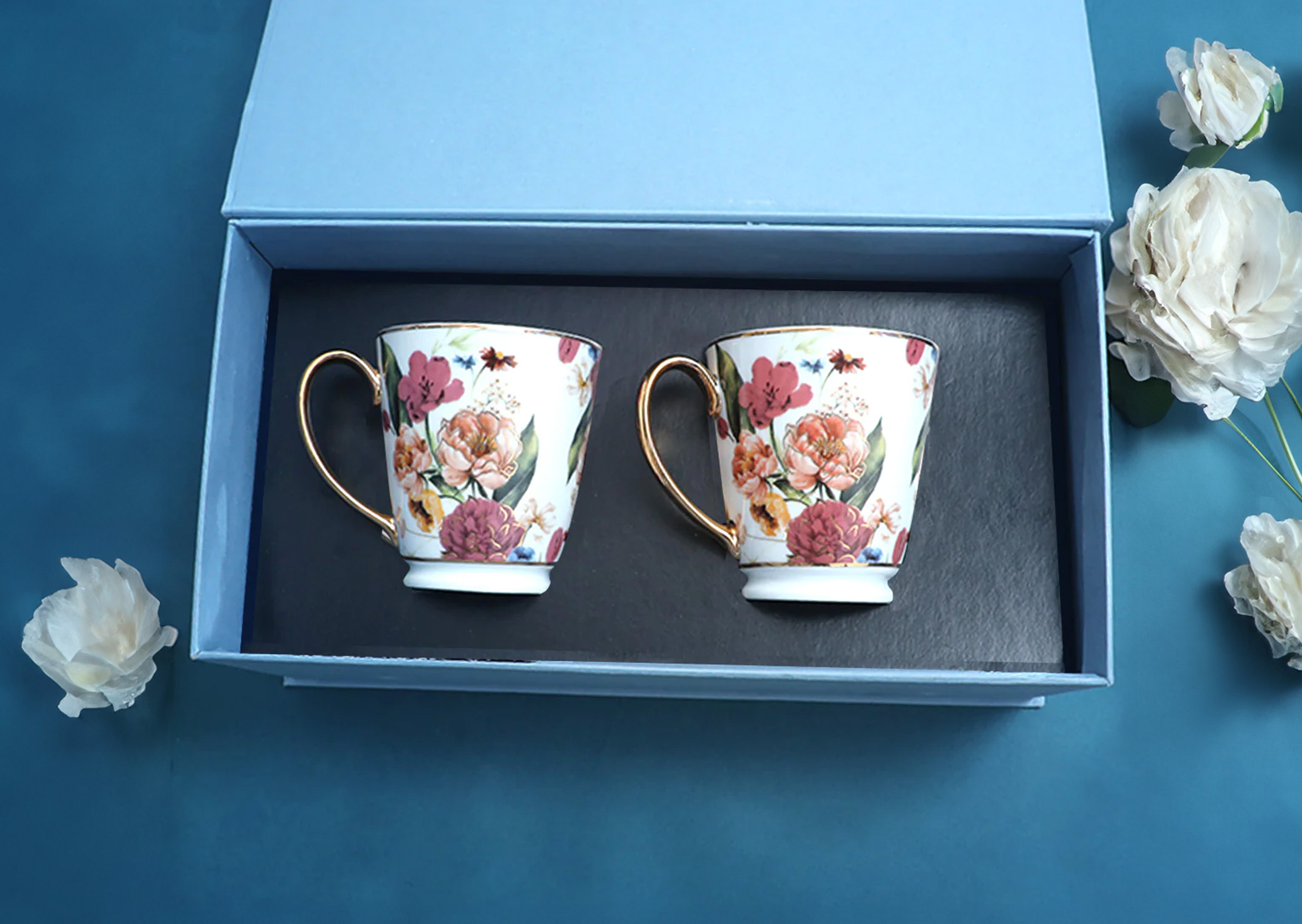 Victorian Romance Gift Set of 2 Coffee Mug