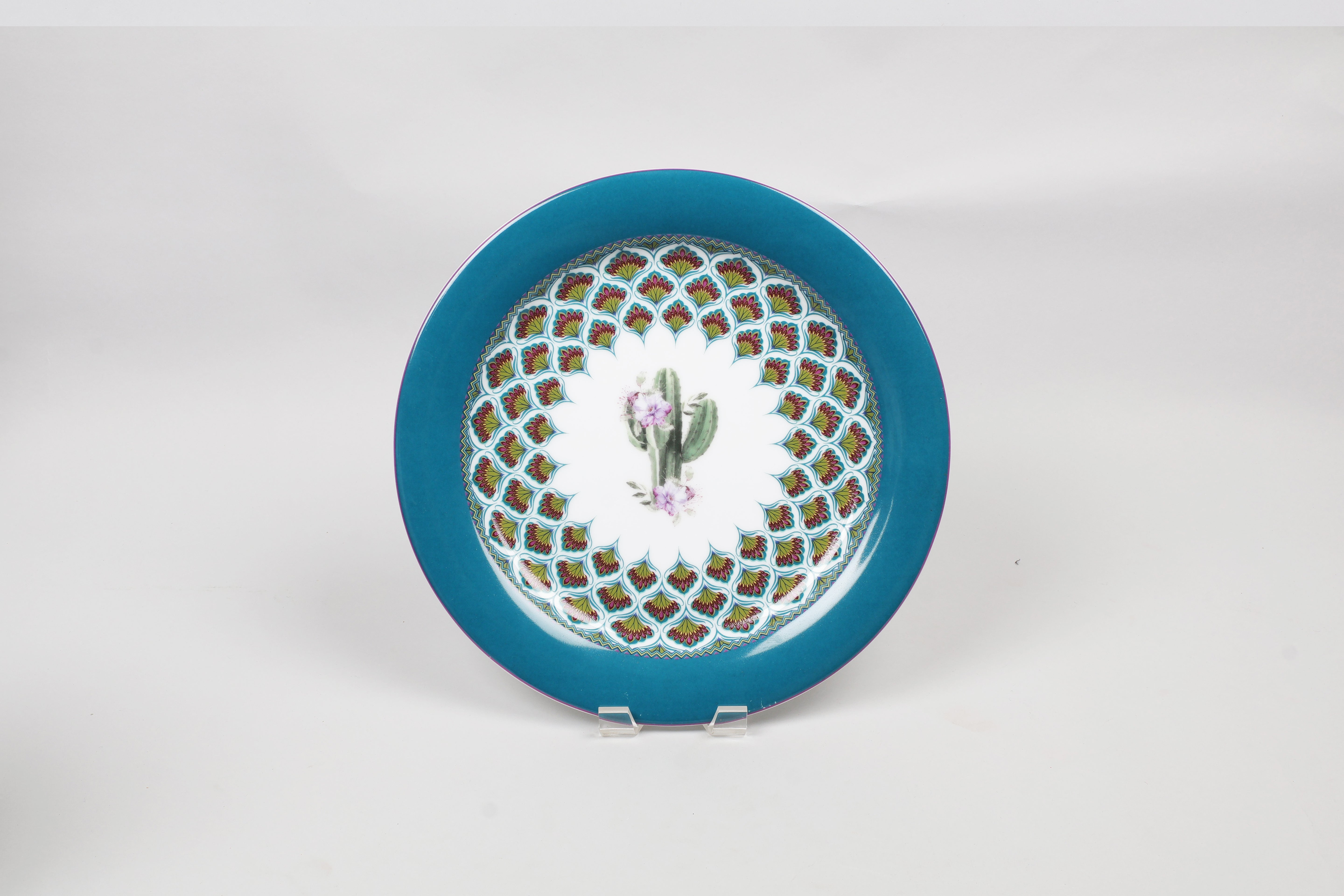 Mexican Dinner plate-white centre