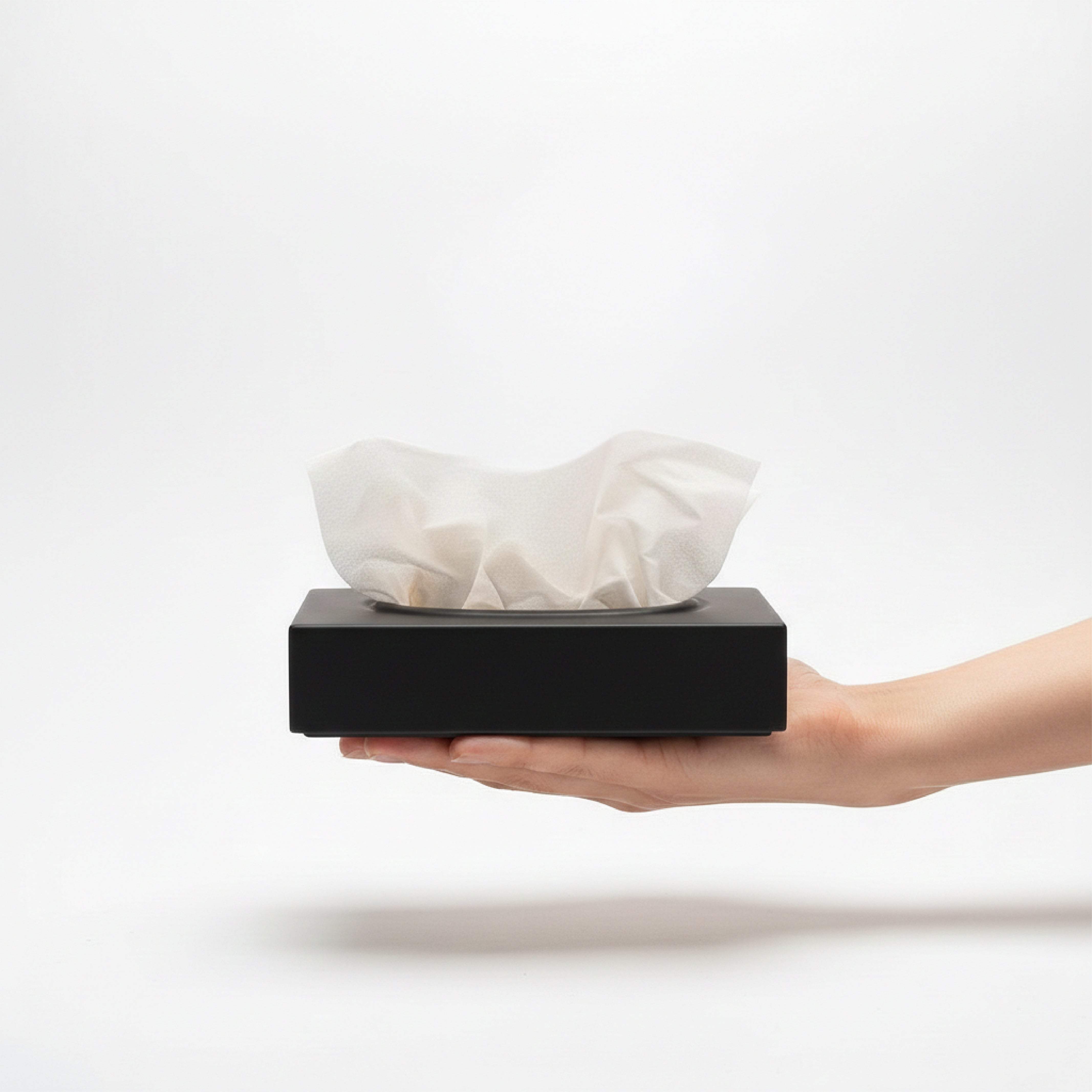 Mini Metal Tissue Holder- Black