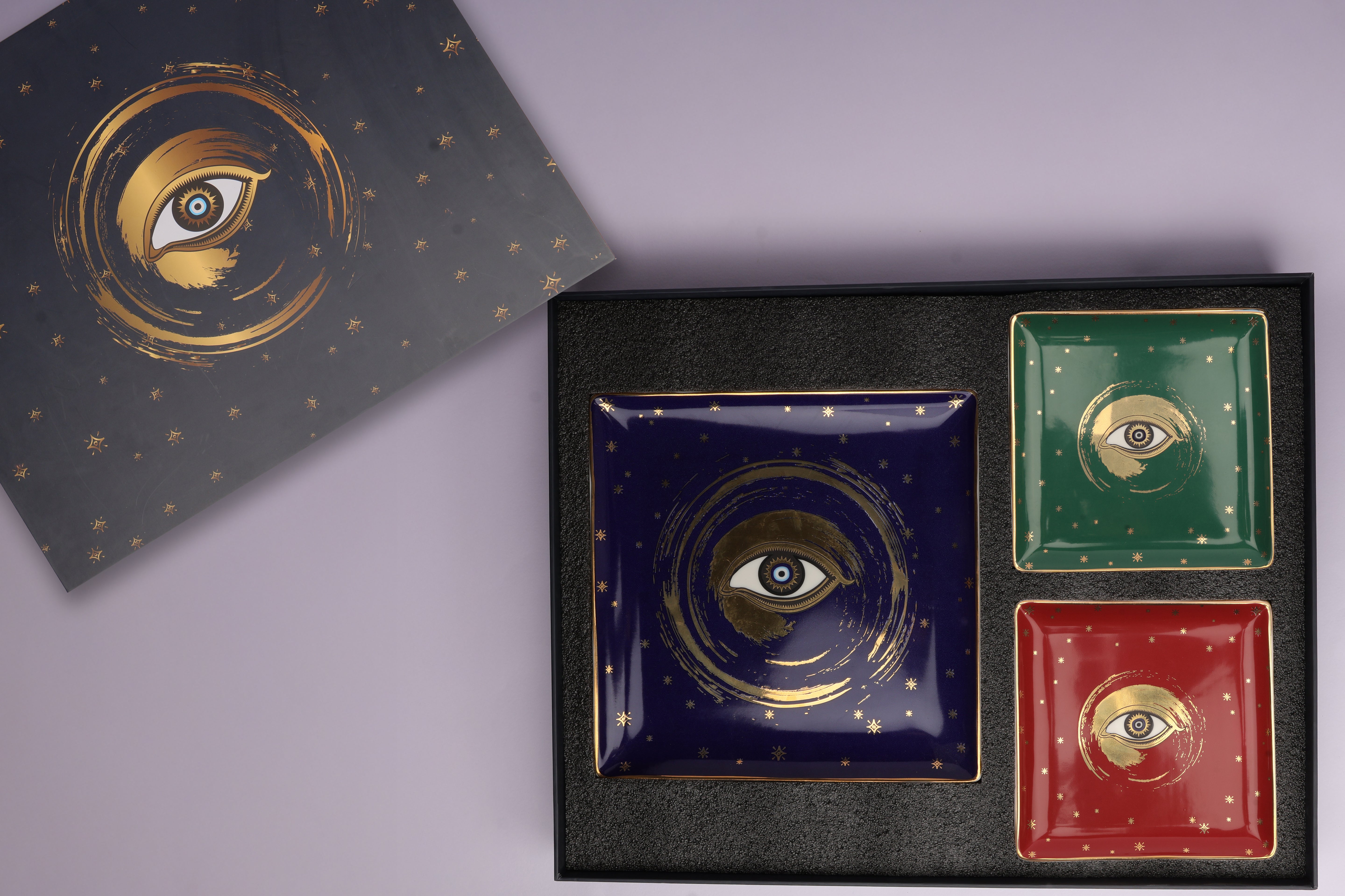 Evil Eye Square Platter Gift set 2