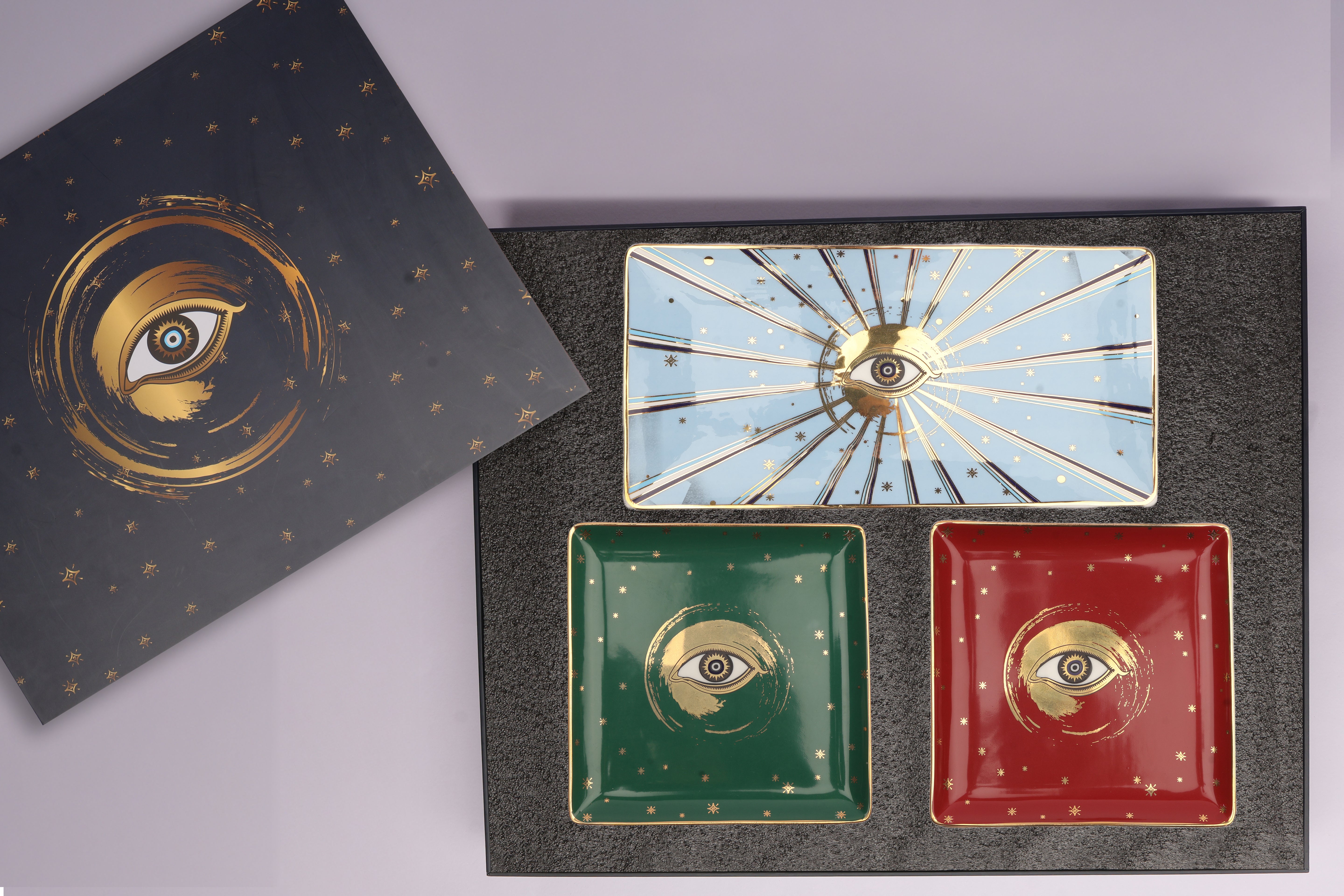 Evil Eye Rectangular Platter Gift set