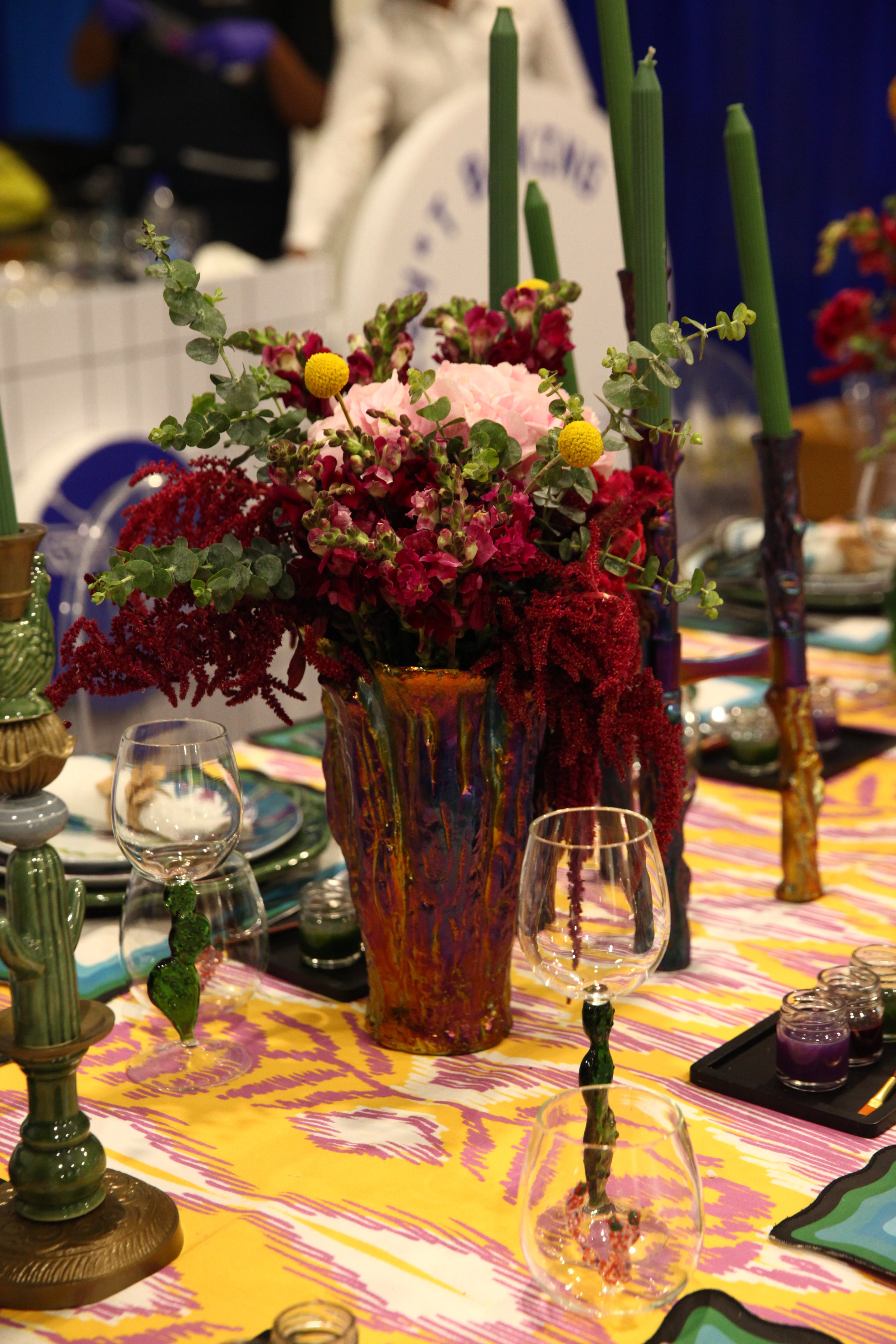 Mexican Tumbler With Cactus – Purple