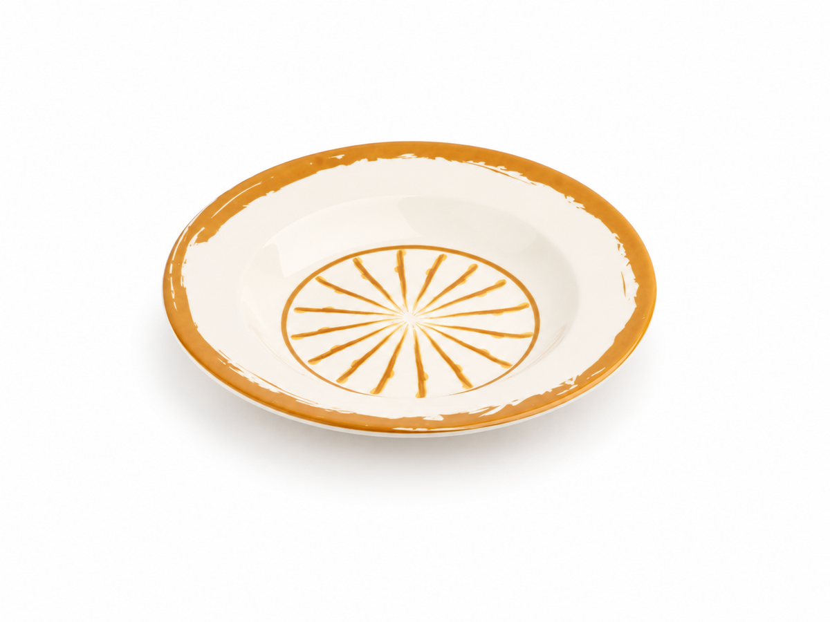 Jardin Pasta Plate- Yellow
