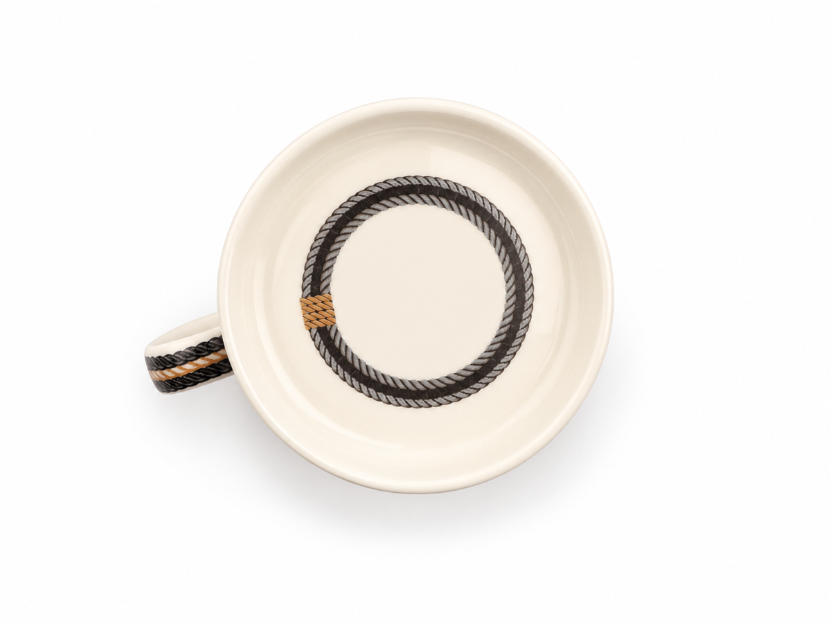 Mug Cordage avec couvercle - Pompon