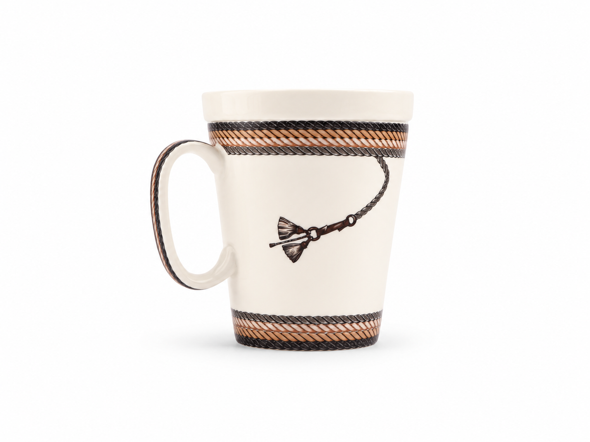 Mug Cordage avec couvercle - Pompon