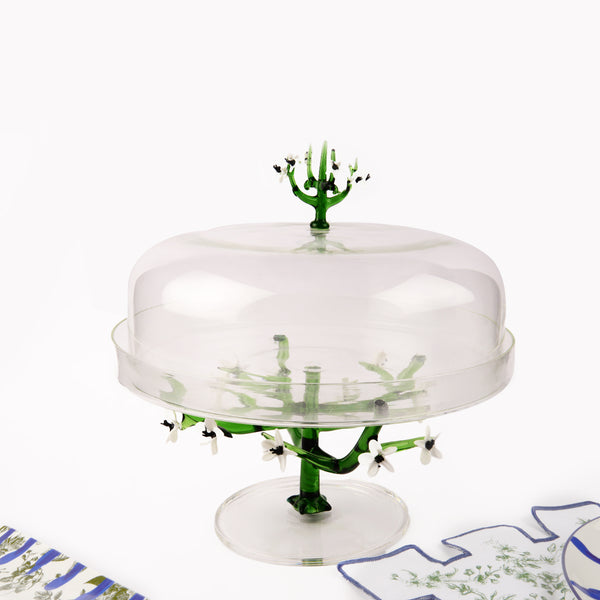 Jardin Cake Stand White(Dia 12 ht 10.5)