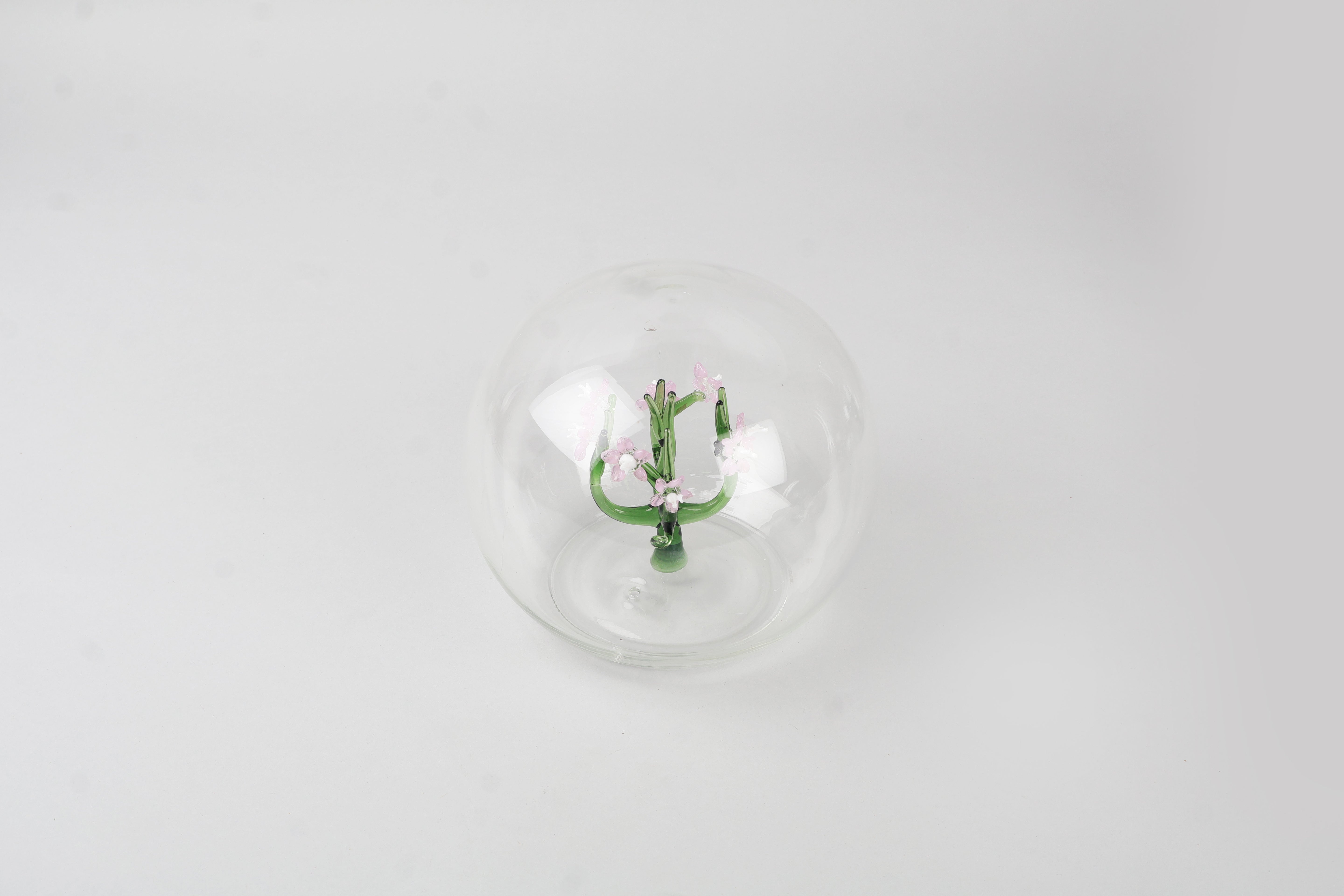 Jardin Glass Table Décor Sphere- Pink