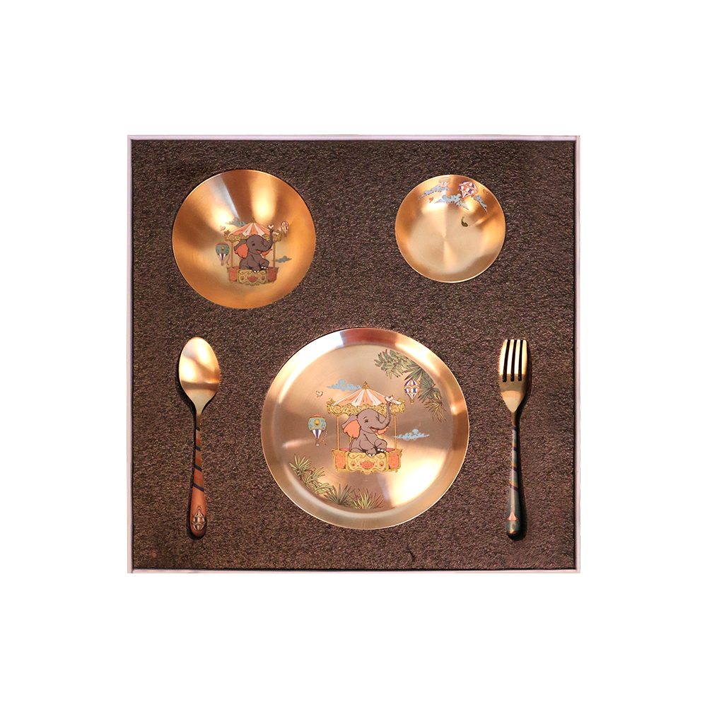 Kansa Children’s collection Set of 5- Elephant