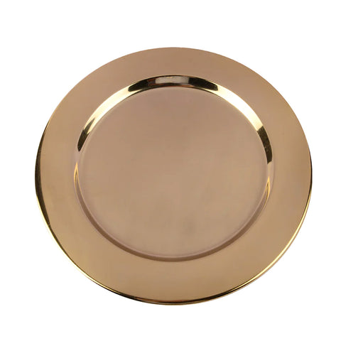 The Identity Gold Metal Charger Plate (Dia 13")