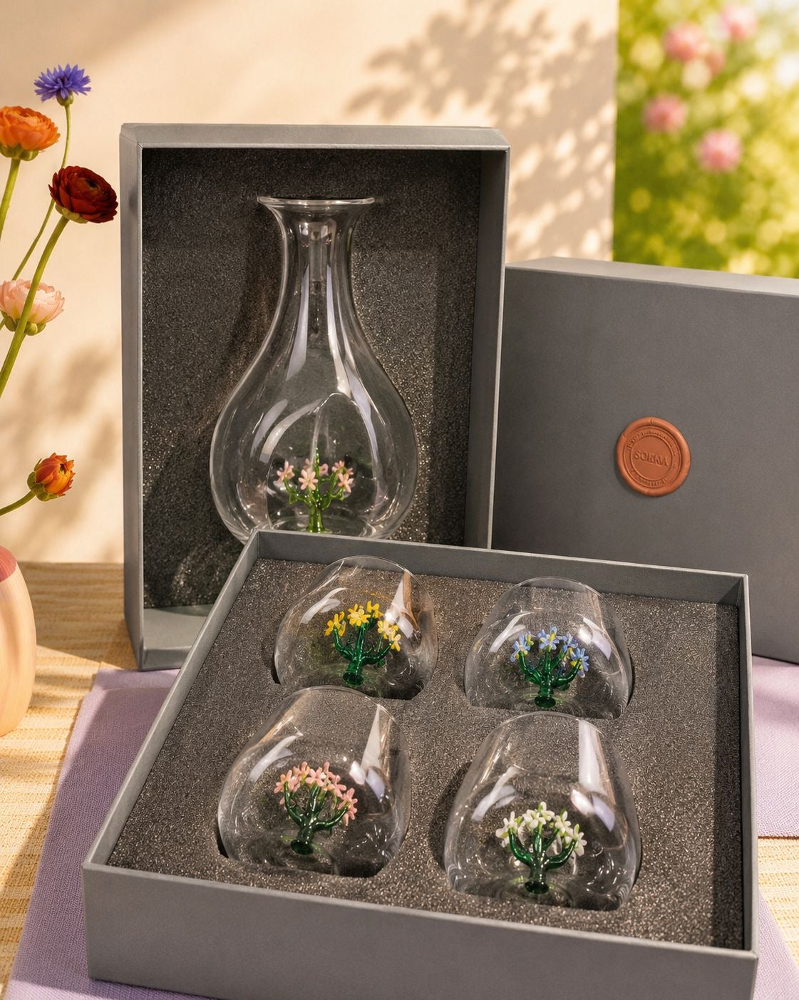 Jardin Water Carafe & Tumbler Gift Set