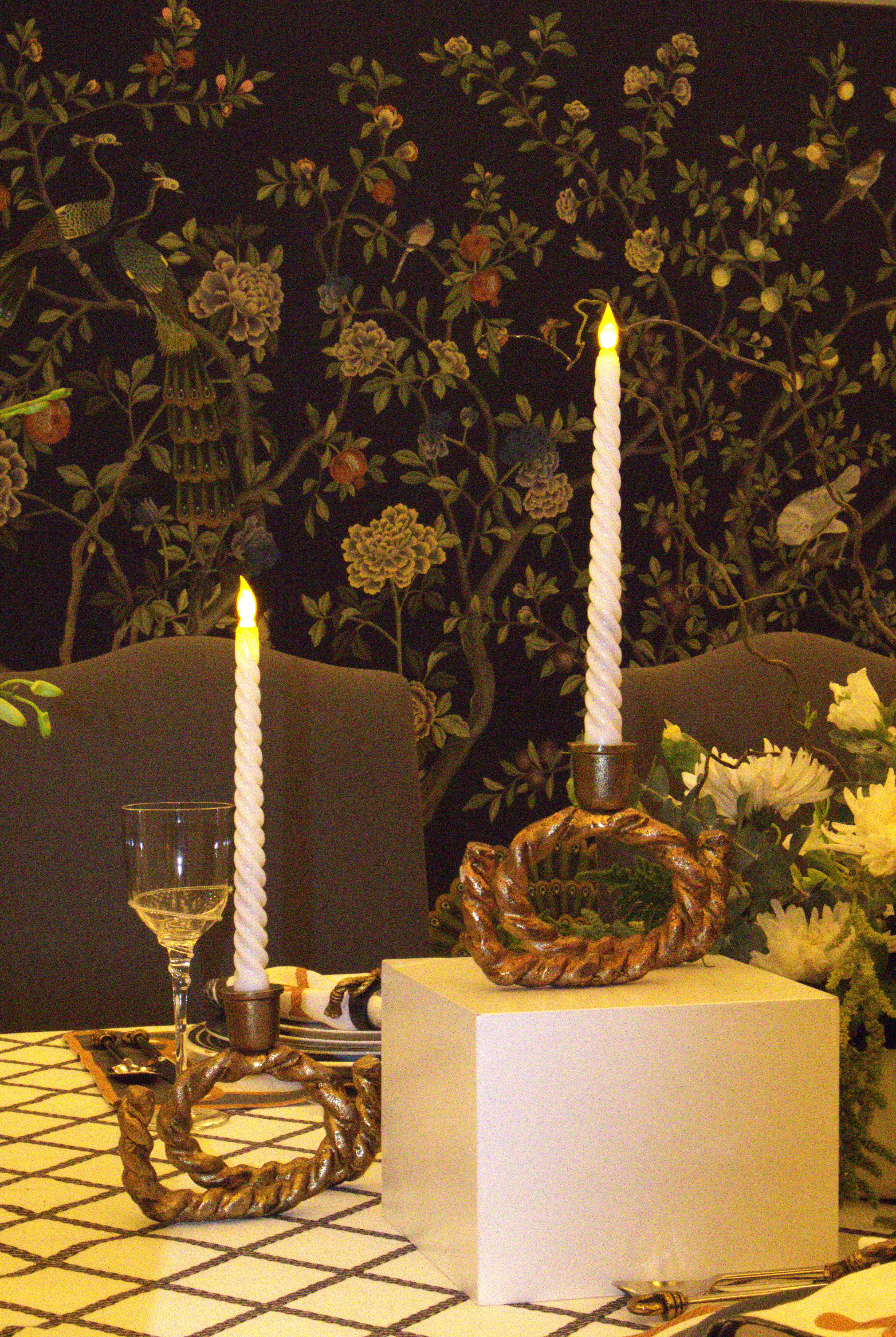 Cordage Candle stand