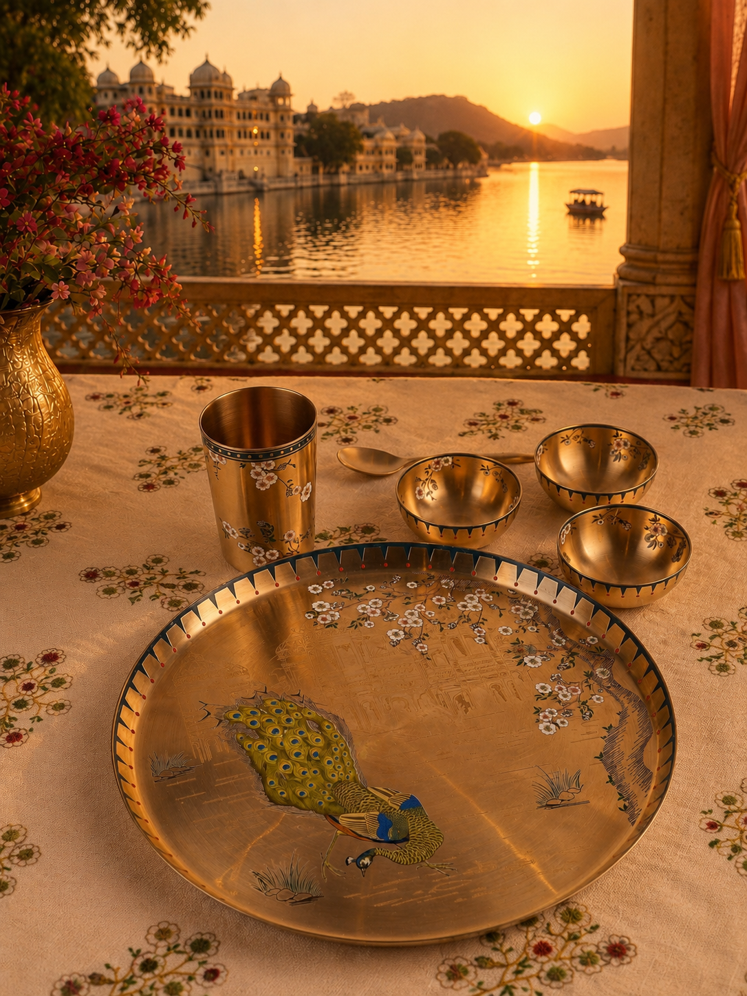 Kansa Ramya Dinner Plate