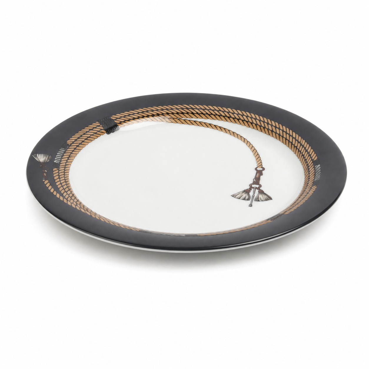 Cordage Dinner Plate- Charcoal