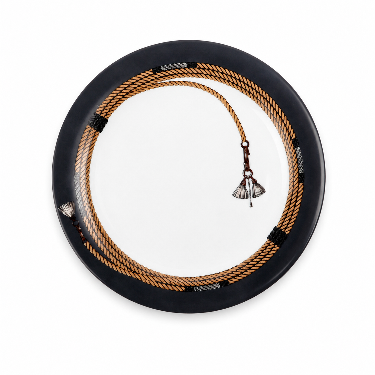 Cordage Dinner Plate- Charcoal