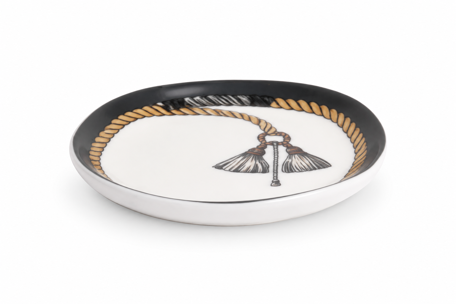 Cordage Appetizer plate- Charcoal