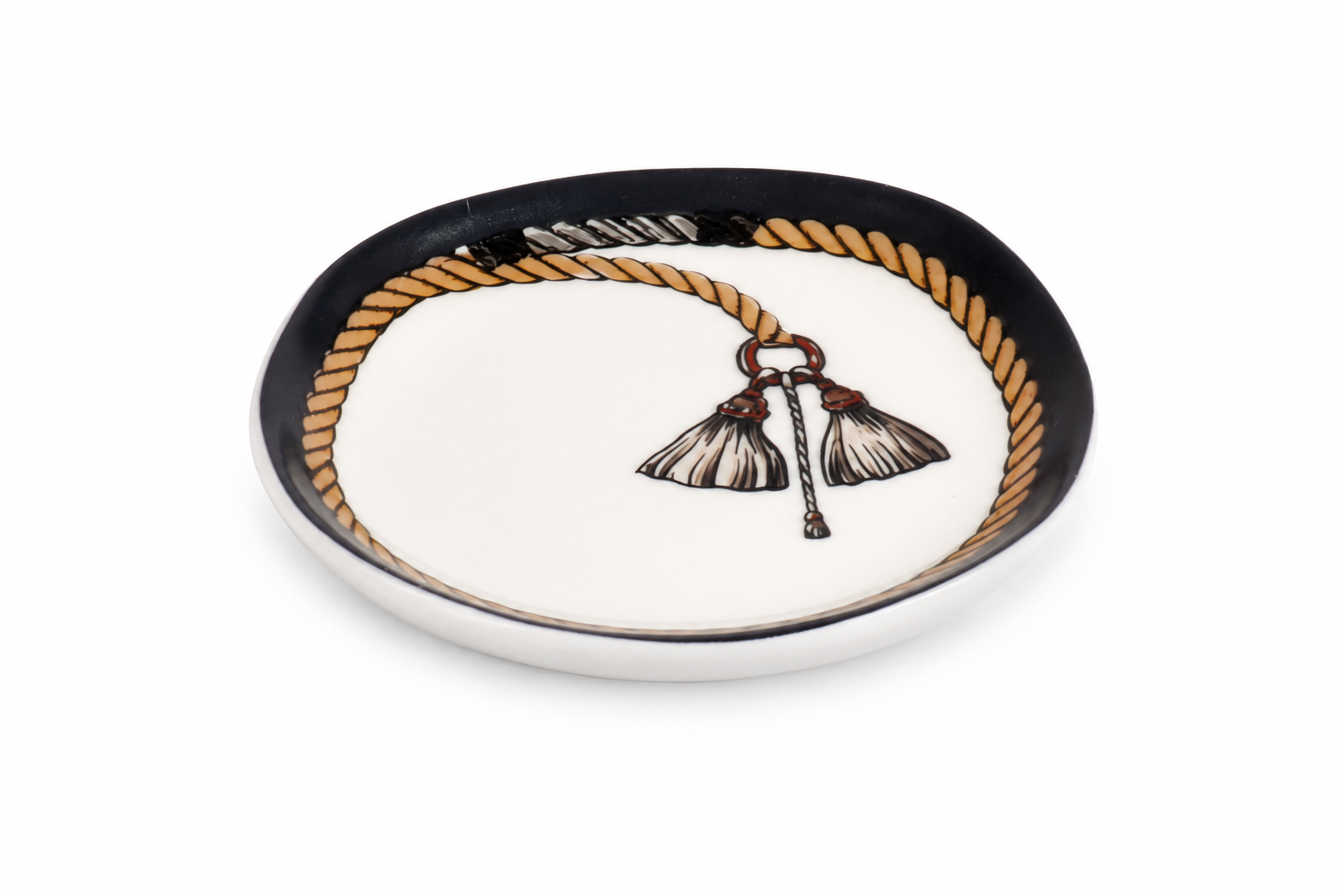 Cordage Appetizer plate- Charcoal
