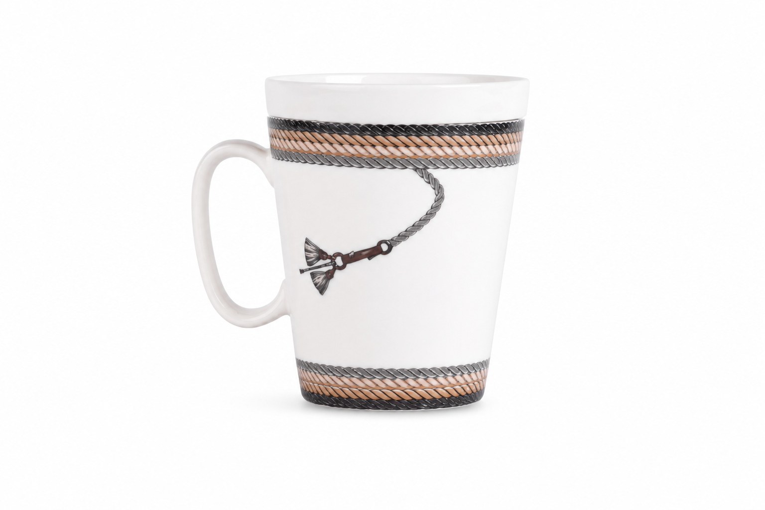 Cordage Coffee Mug with Lid- Tassel