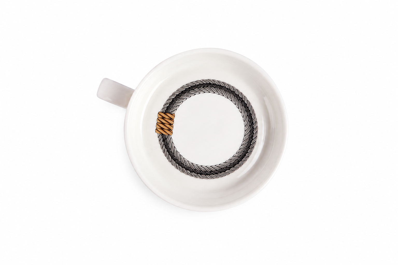 Cordage Coffee Mug with Lid- Wreath