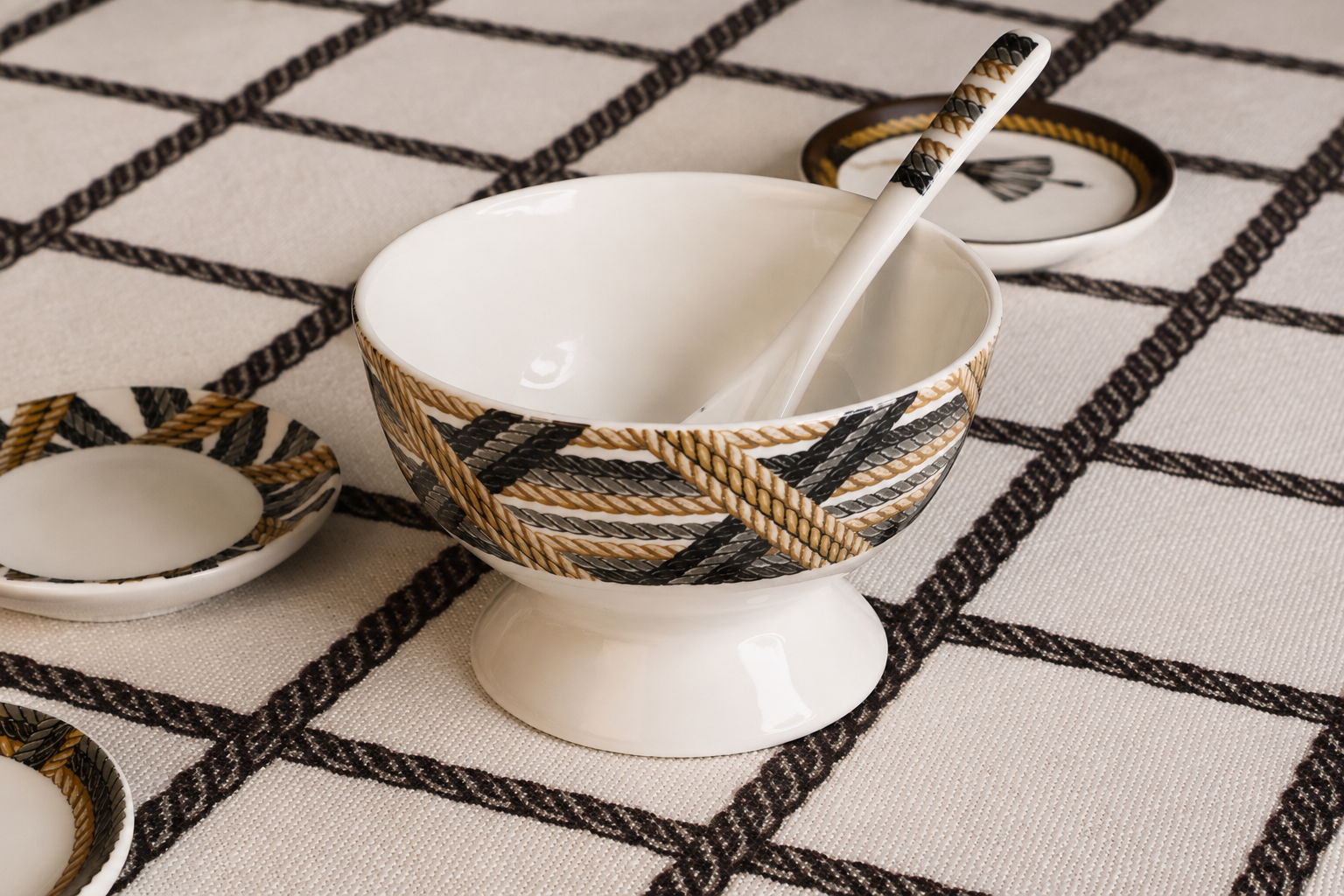 Cordage Dessert Bowl with Spoon