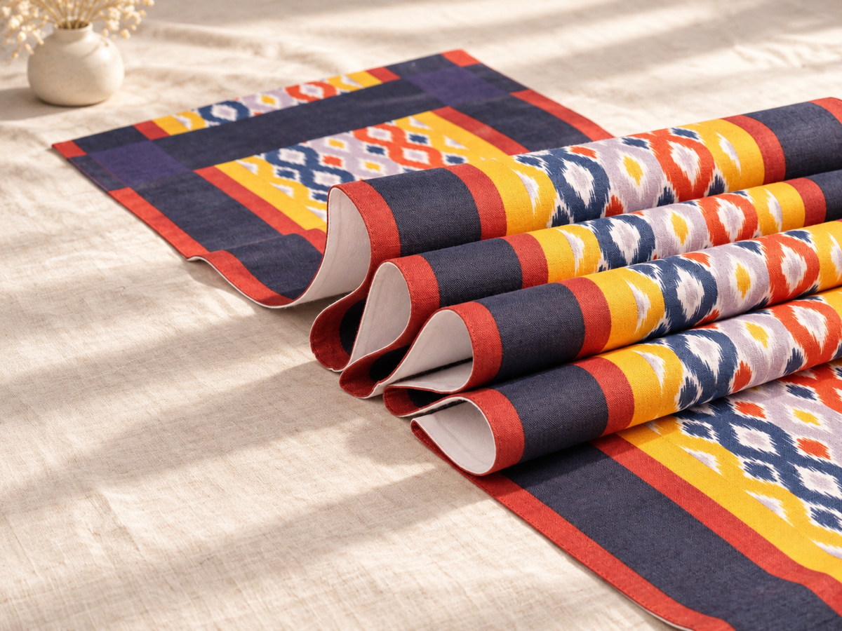Andam Pure Linen Placemat & Napkin Gift Set of 8