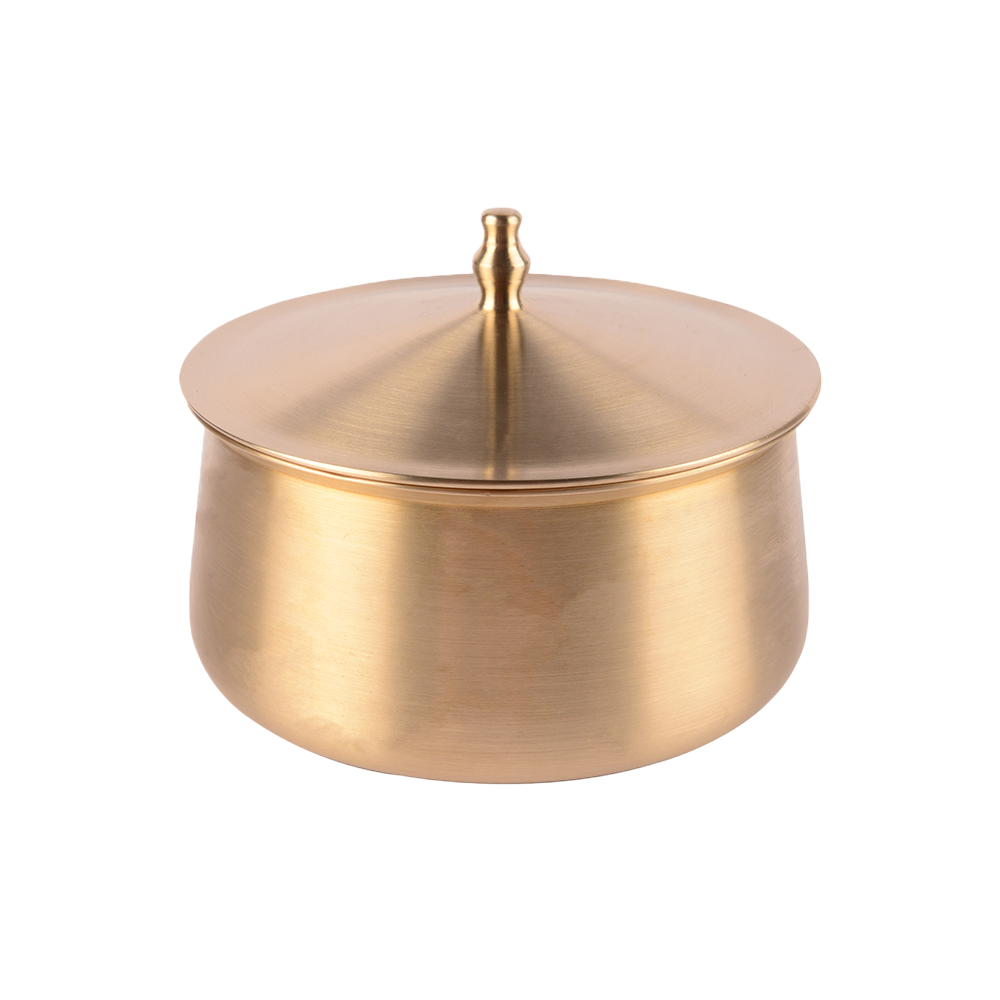 Kansa Serving dish with lid 5"