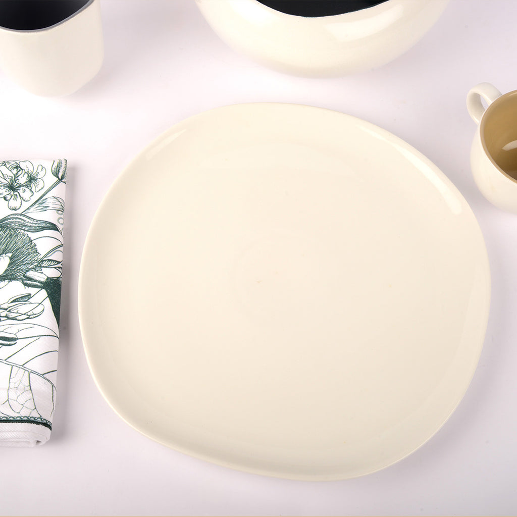 SDS X Circle 69 White Matte Dinner Plate (Dia 10)