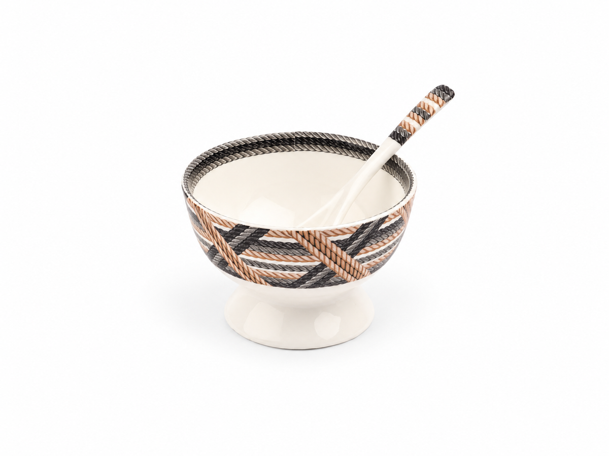 Cordage Dessert Bowl with Spoon