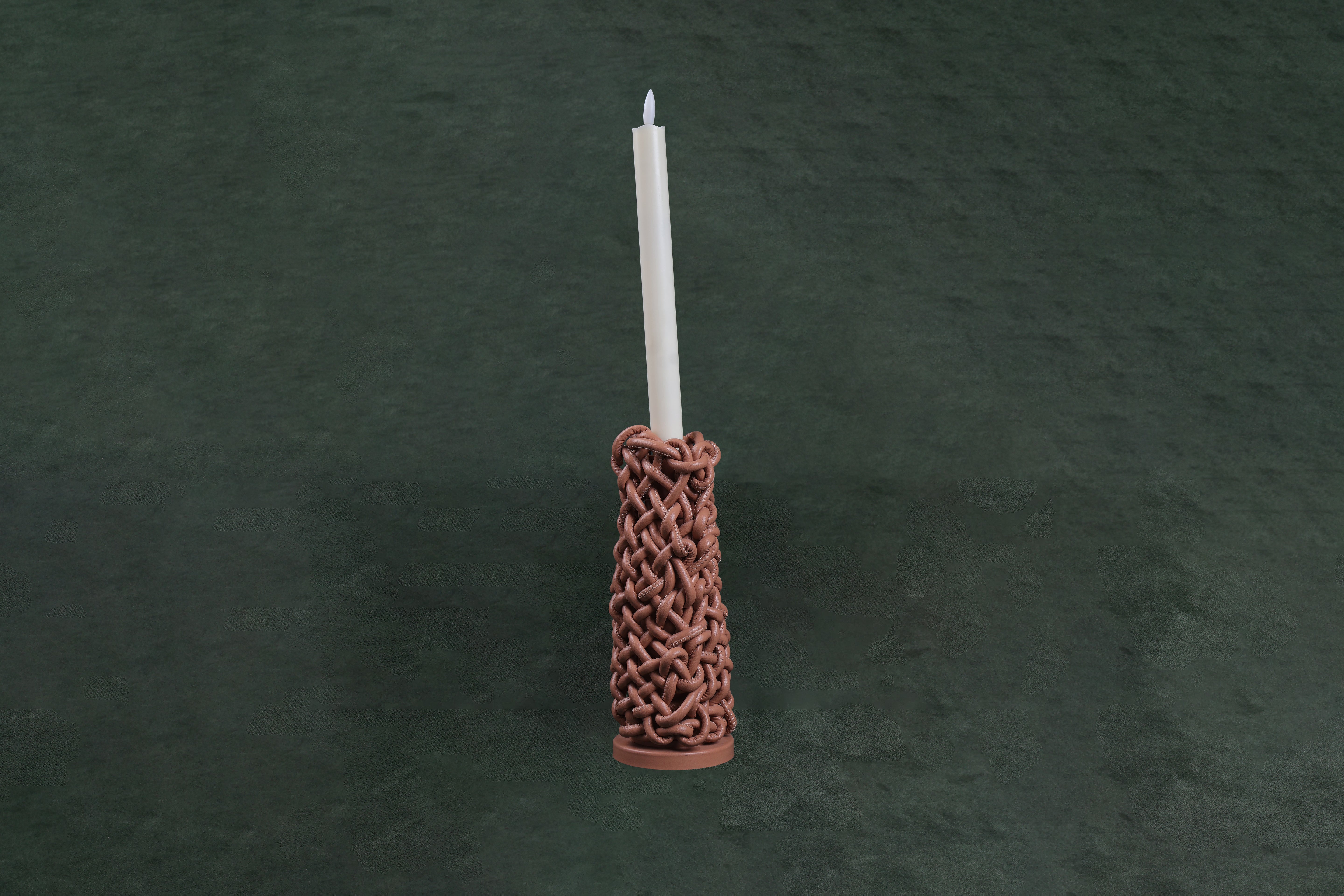 Tenkaya candle stand beige big