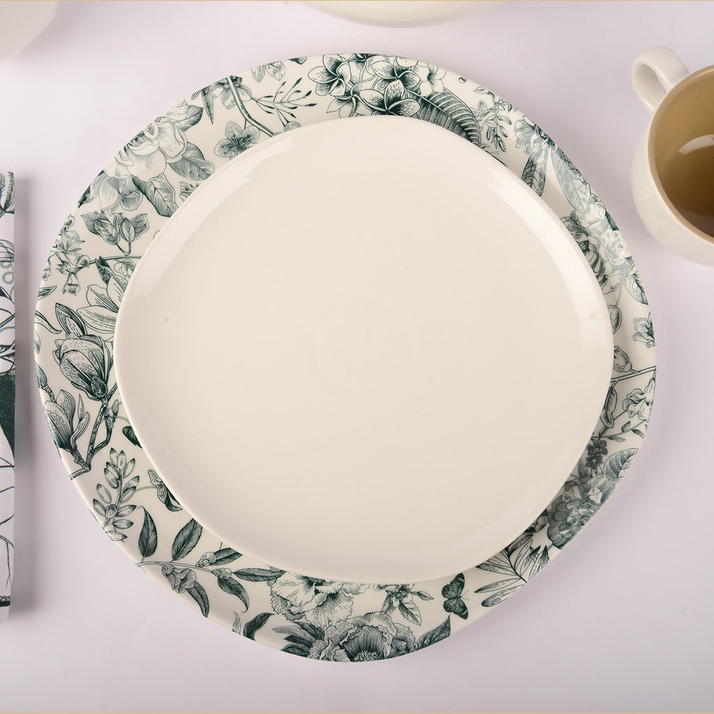 SDS X Circle 69 White Matte Dinner Plate (Dia 10)