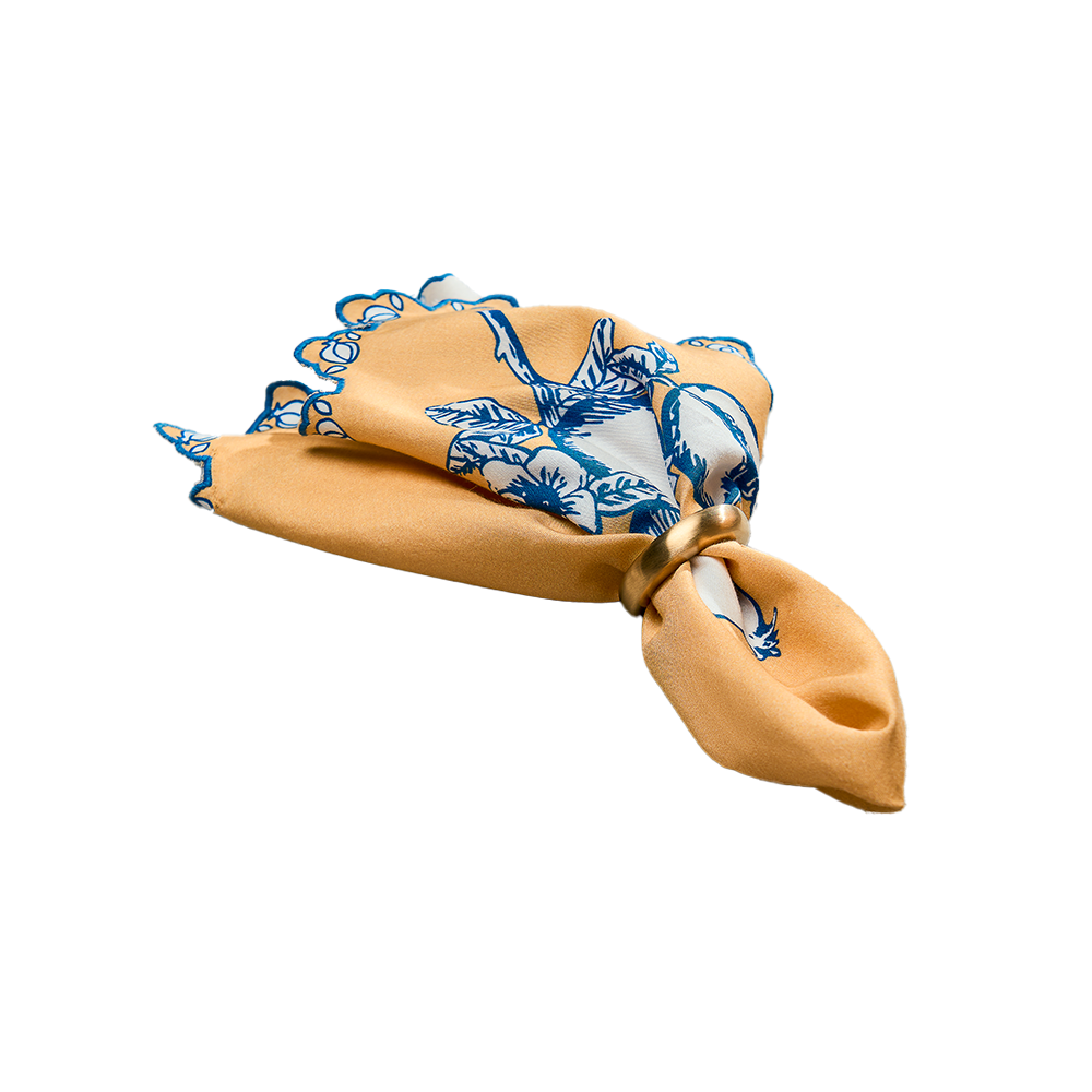 Chettinad placemat- Taupe & Teal Blue