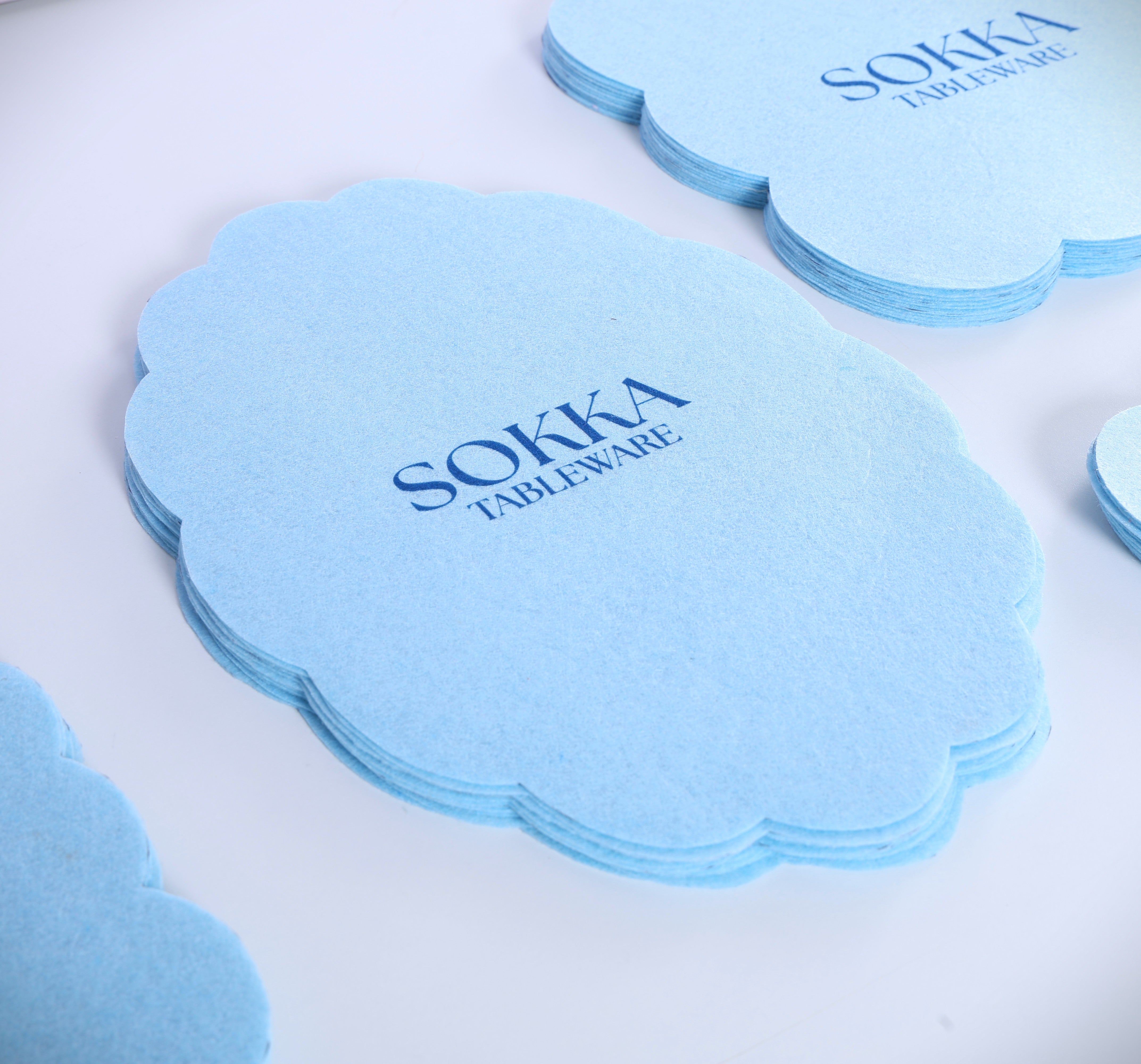 Oval Felt Liner – 13.3" × 9.1"- Set of 6