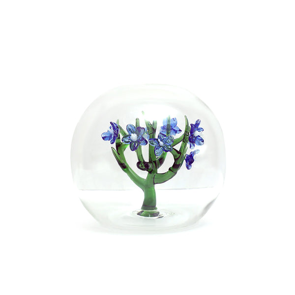 Jardin Glass Table Decor Sphere (blue- dia 5”)