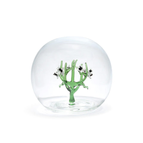 Jardin Glass Table Decor Sphere (White dia 5”)