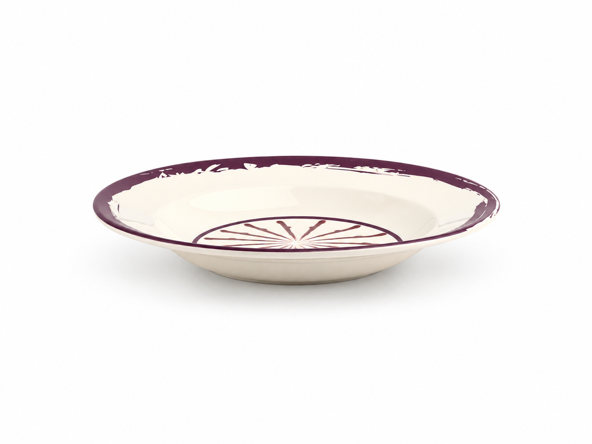 Jardin Pasta Plate - Purple
