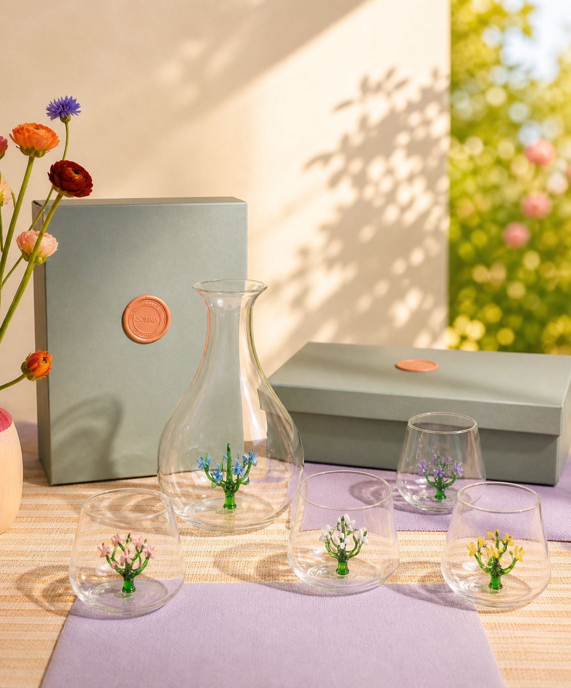 Jardin Water Carafe & Tumbler Gift Set