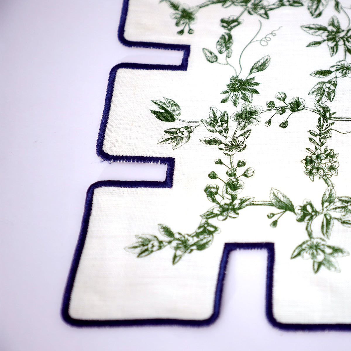 Jardin Linen Placemat- Blue & Green