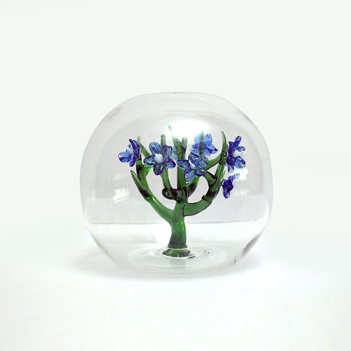 Jardin Glass Table Décor Sphere- Blue
