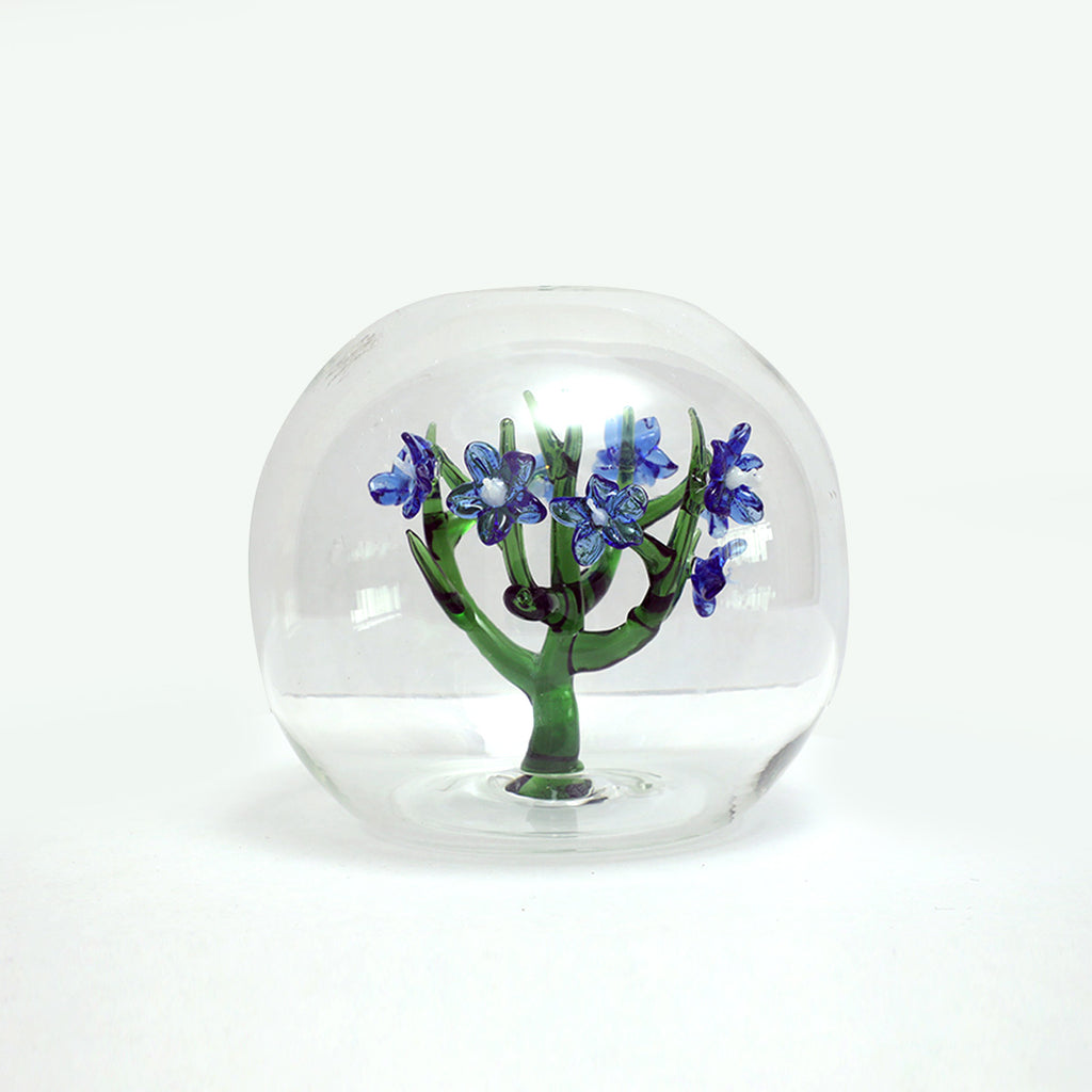 Jardin Glass Table Decor Sphere (blue- dia 5”)