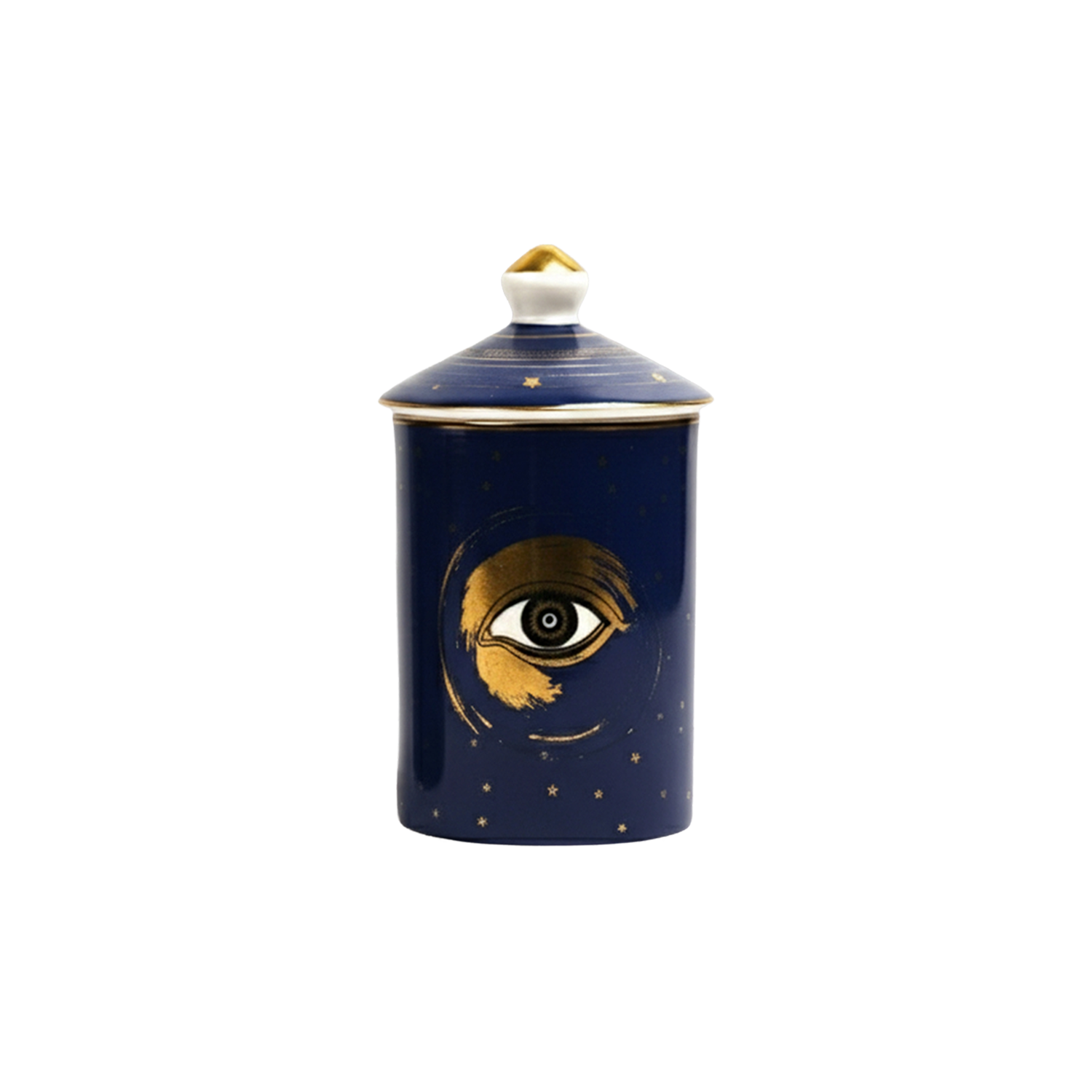Evil eye Candleholder- Dark Blue Gold eye