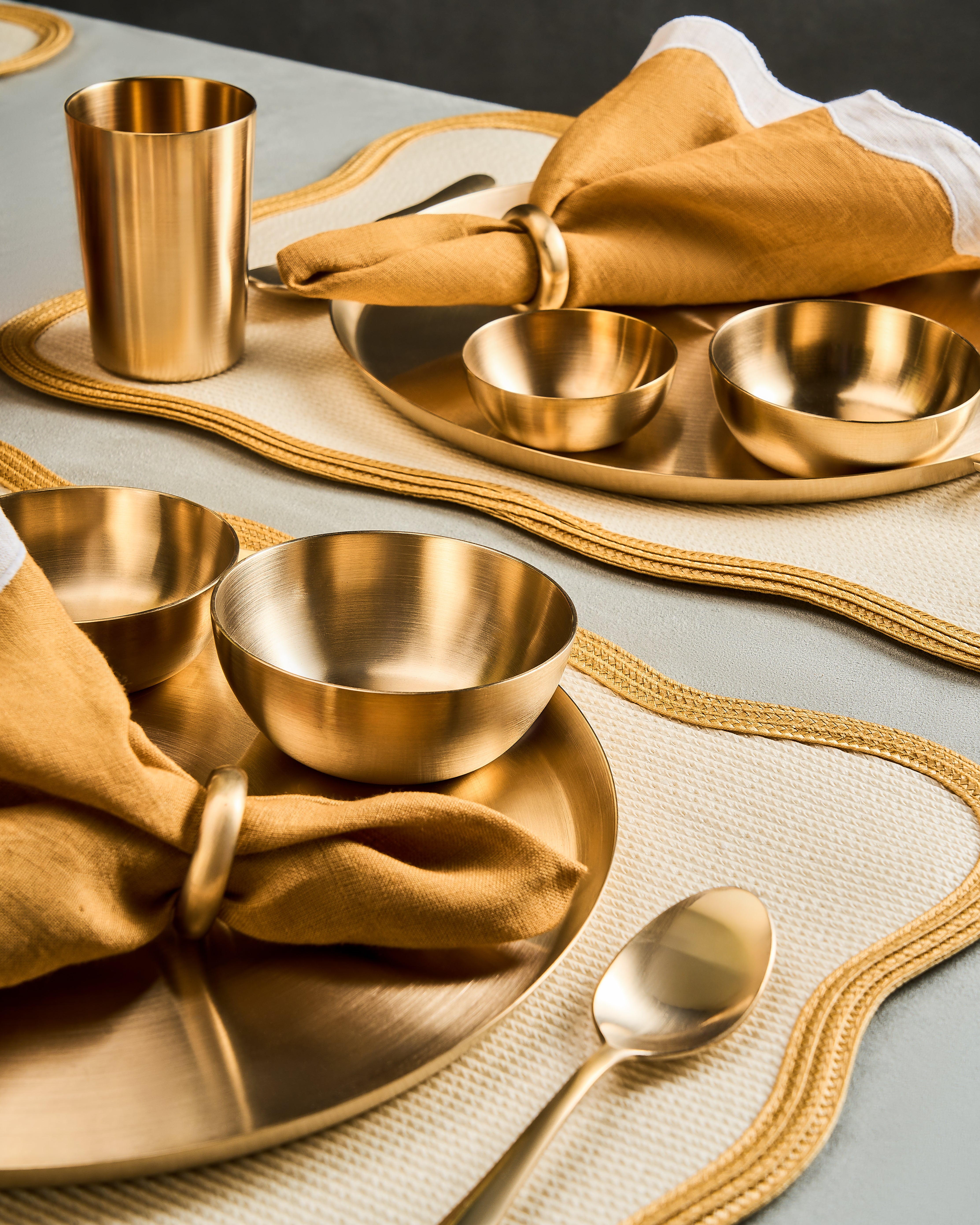 Scallop napkin- Beige