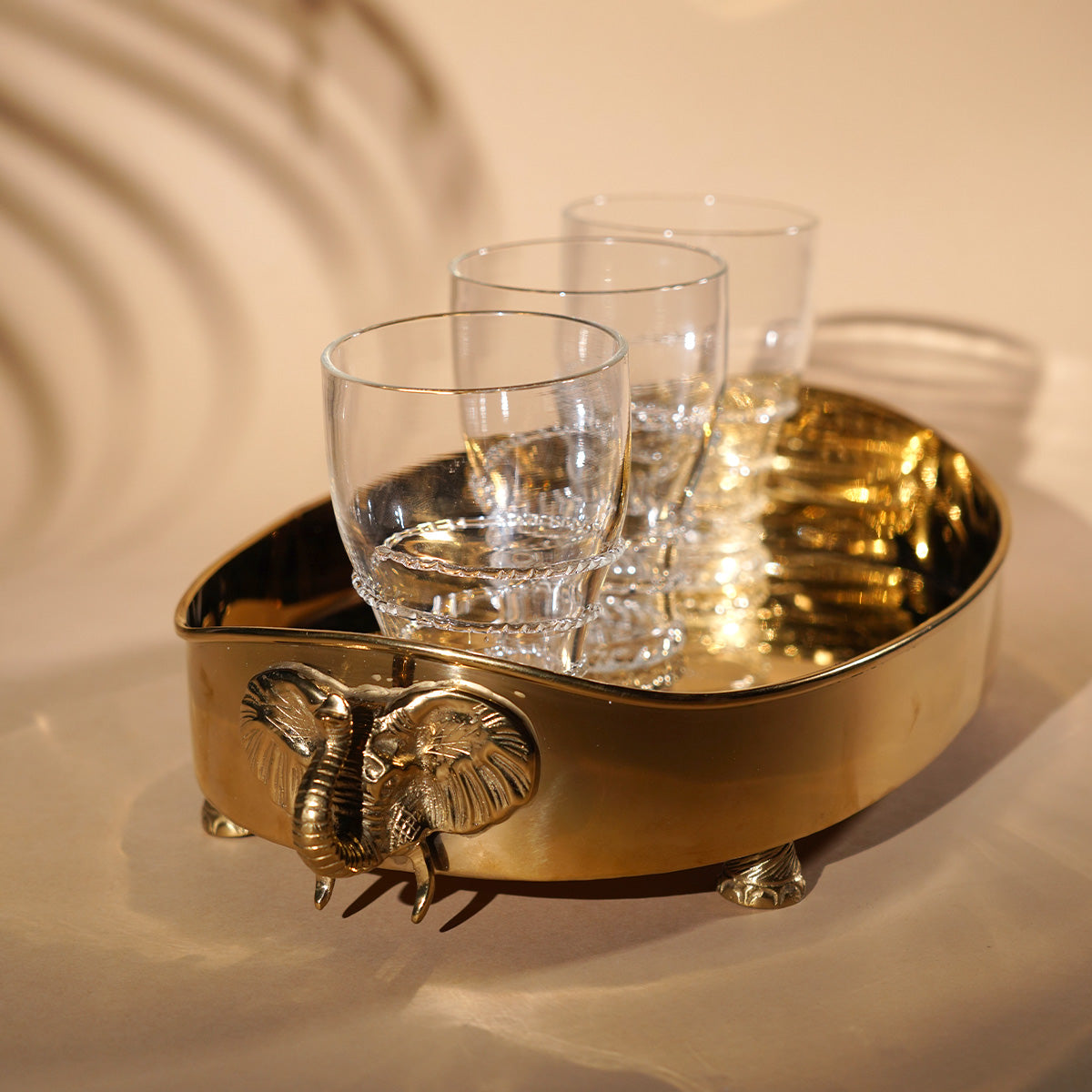 Safari Rope Drinking Glass- White